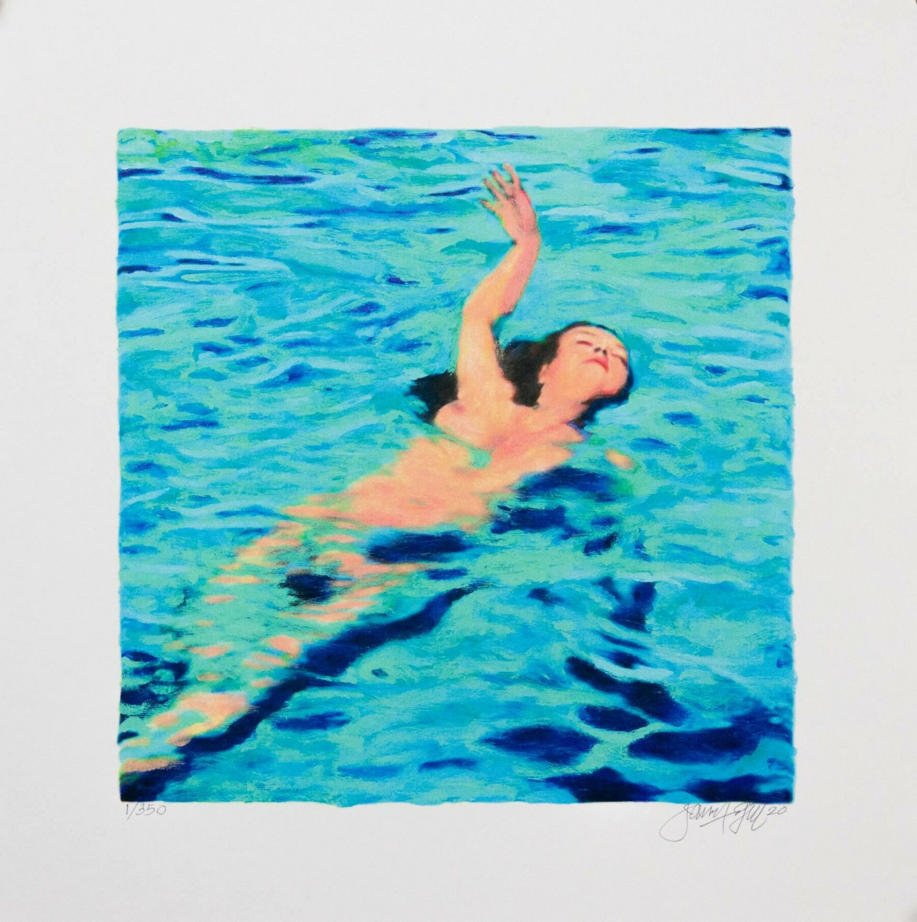 MINI WOMAN IN WATER 2 - Gill, James Francis - k-2509GIL01