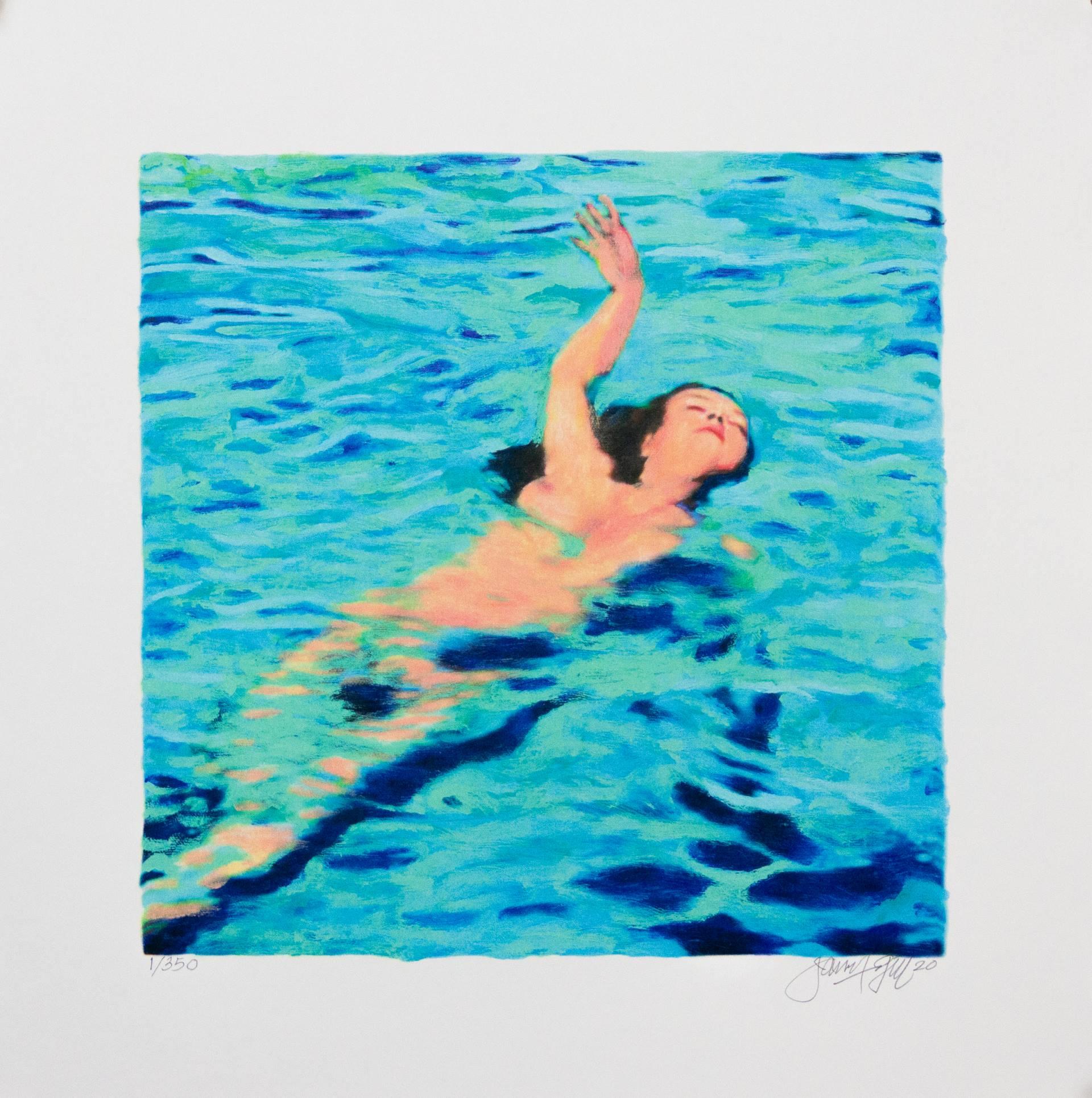 MINI WOMAN IN WATER 2 - Gill, James Francis - k-2509GIL01