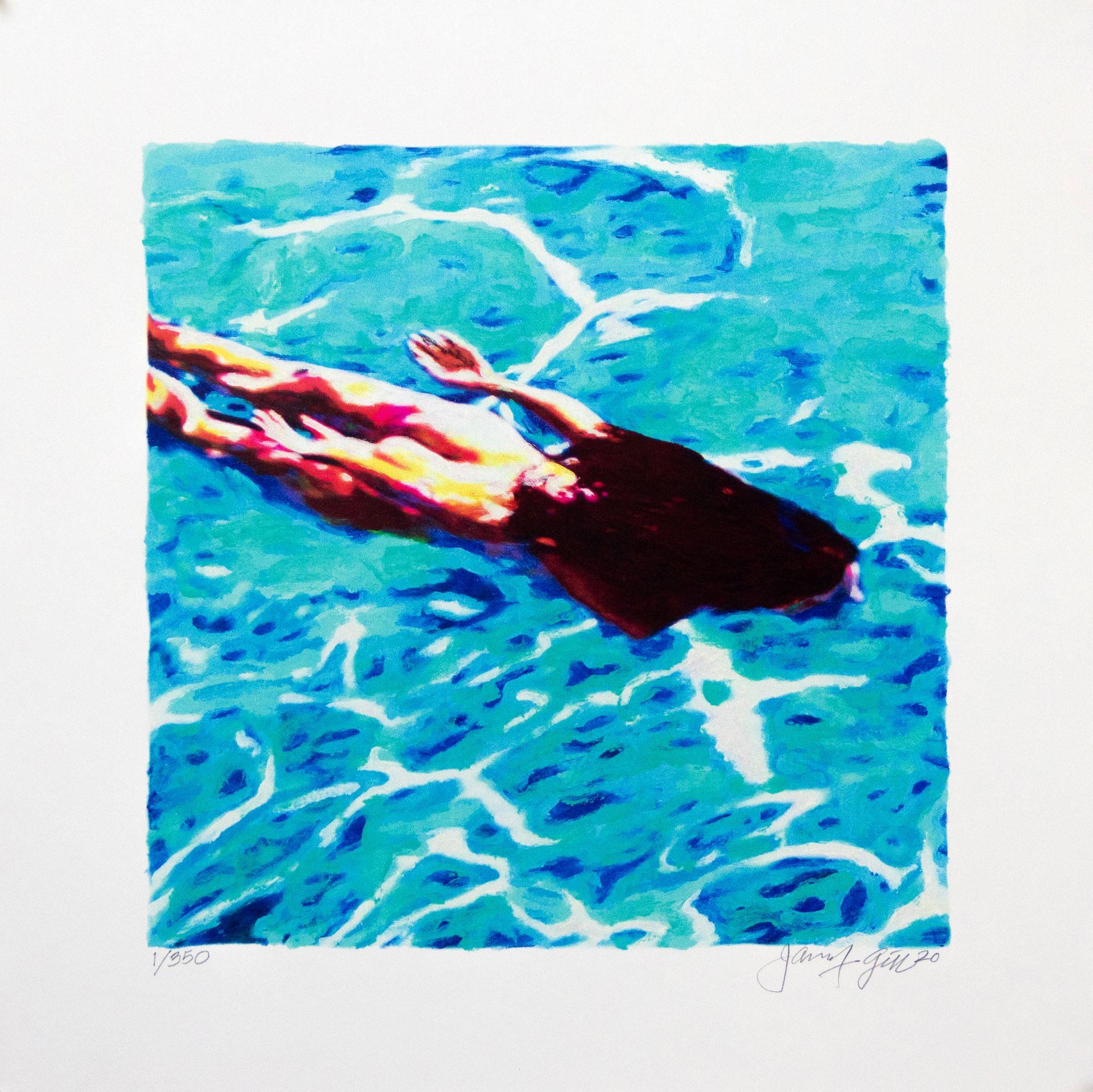 MINI WOMAN IN WATER 3 - Gill, James Francis - k-2509GIL02