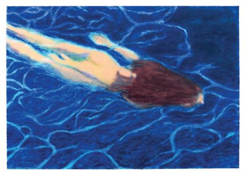 WOMAN IN POOL #2 - Gill, James Francis - k-2509GIL03
