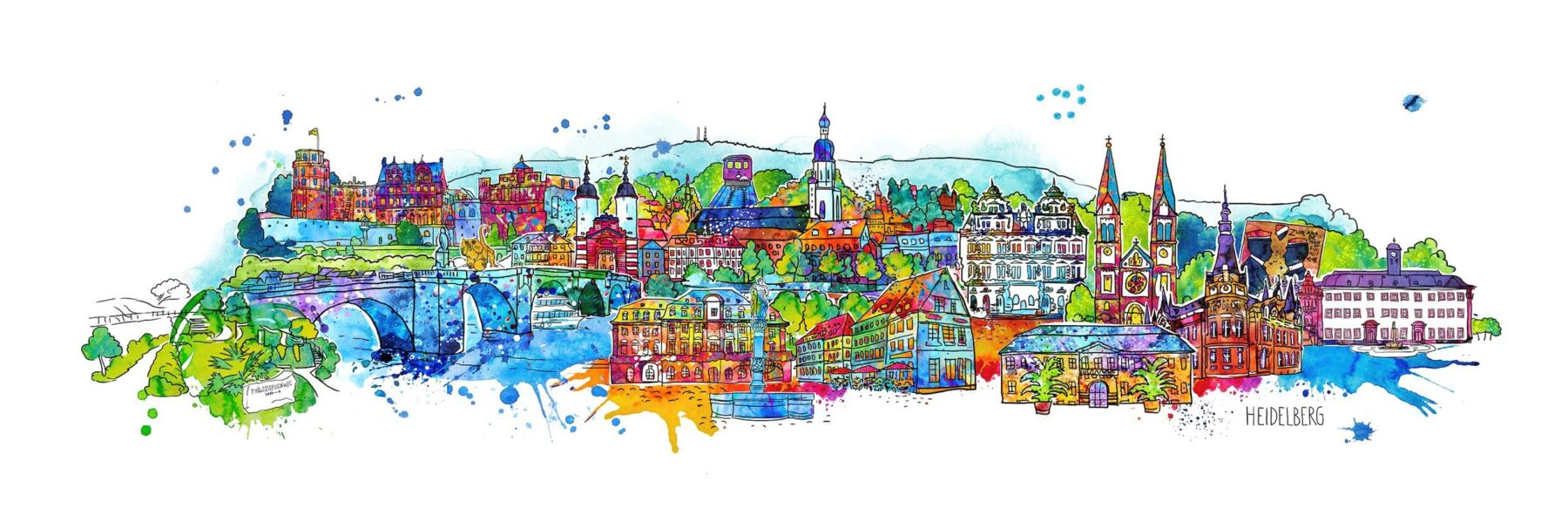 Happy Skyline HEIDELBERG - Osten, Birgit - k-BO201