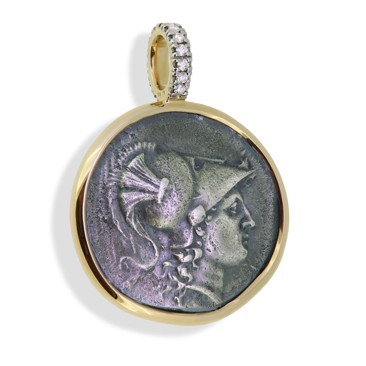 Anhänger Münze Nike Athena 18K Roségold - TwentyTen - 12844