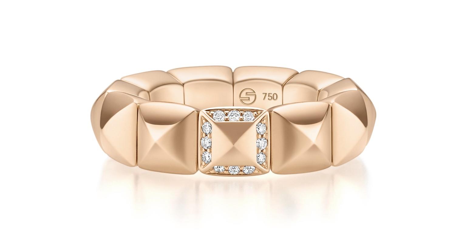 Ring Rivetto Stretch 18k Roségold - Scheffel - 30RR71AR