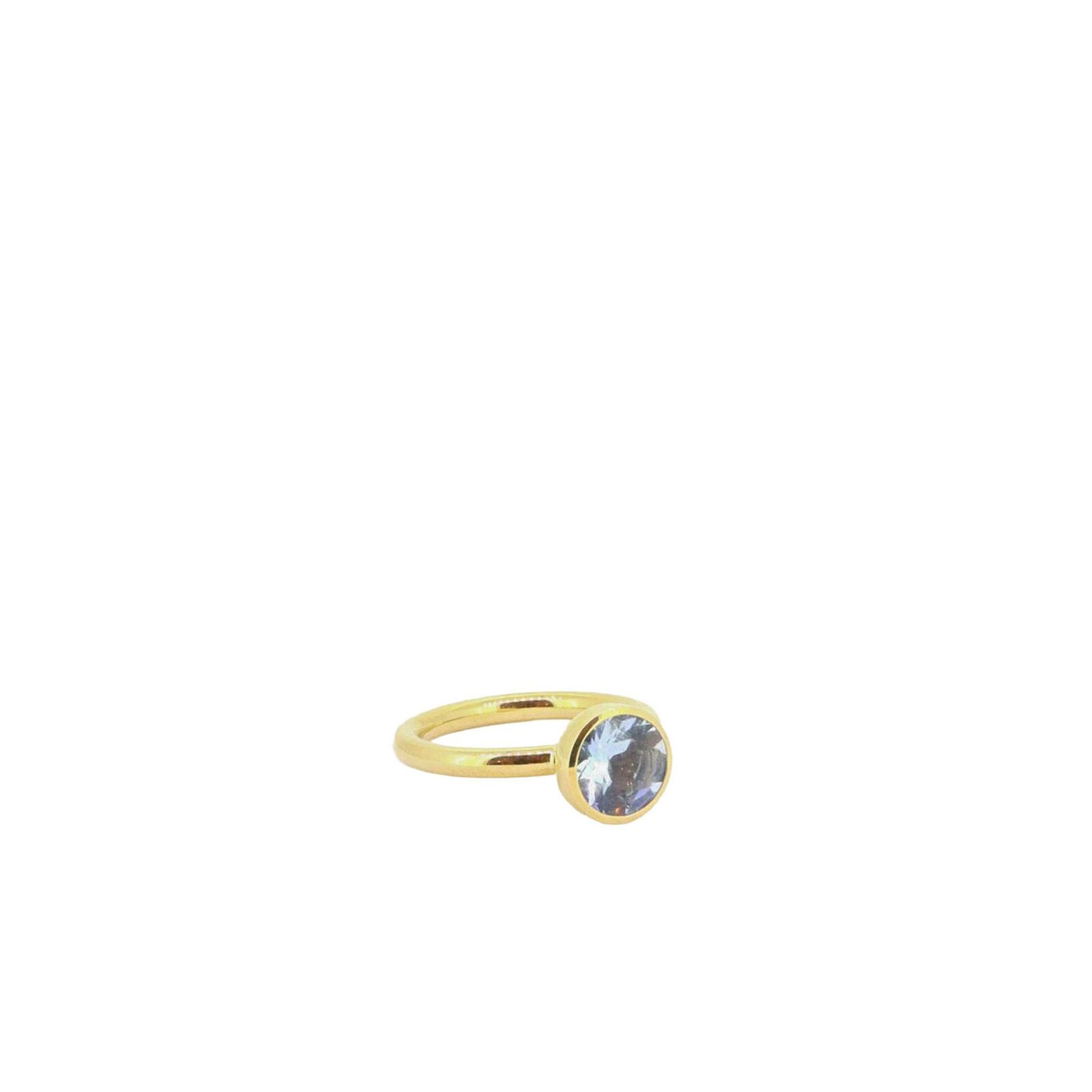 Ring Twiggy 8mm  Aquamarin 18K Gelbgold - Georg Spreng - 421spre09-2A