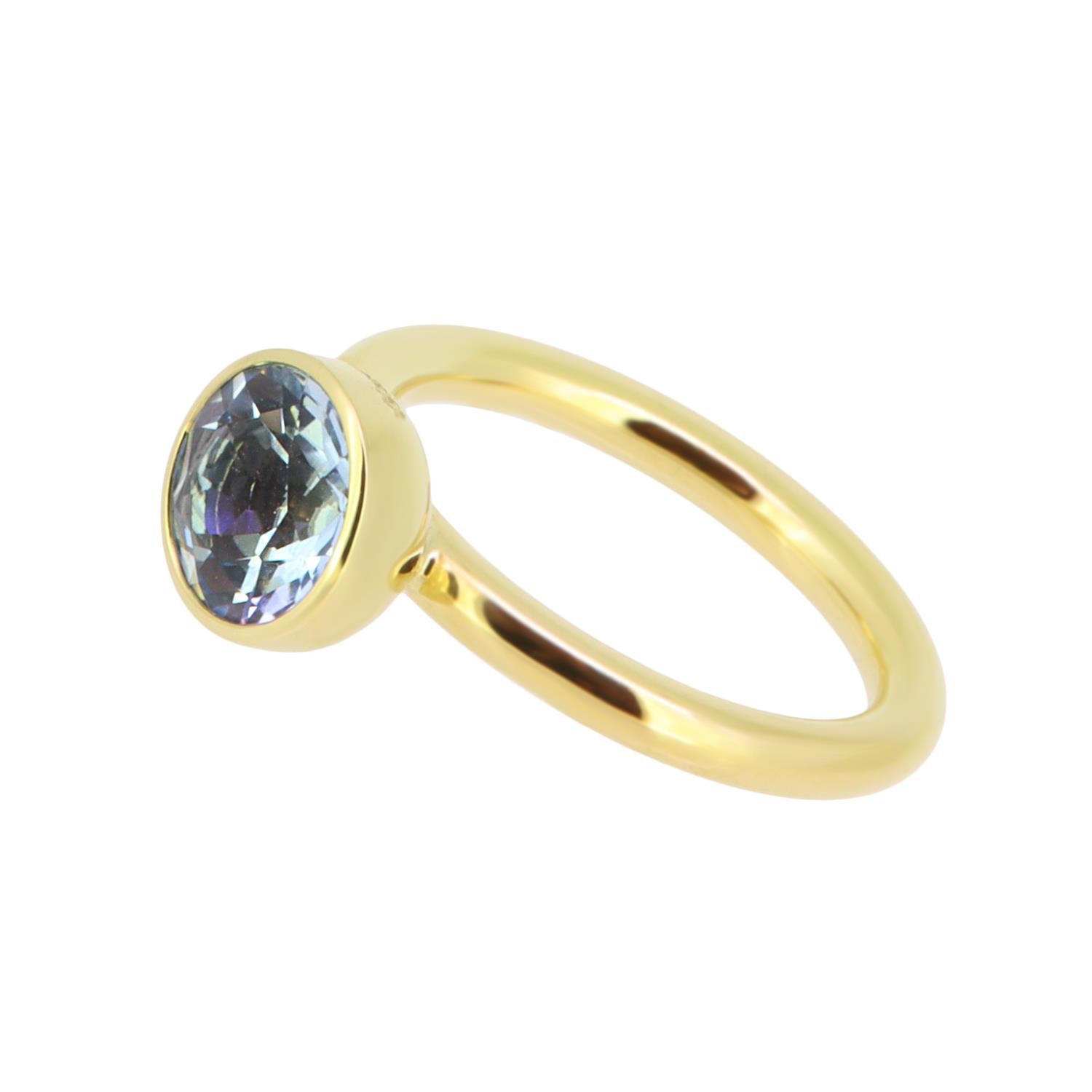 Ring Twiggy 8mm Aquamarin 18K Gelbgold - Georg Spreng - 421spre09-2A