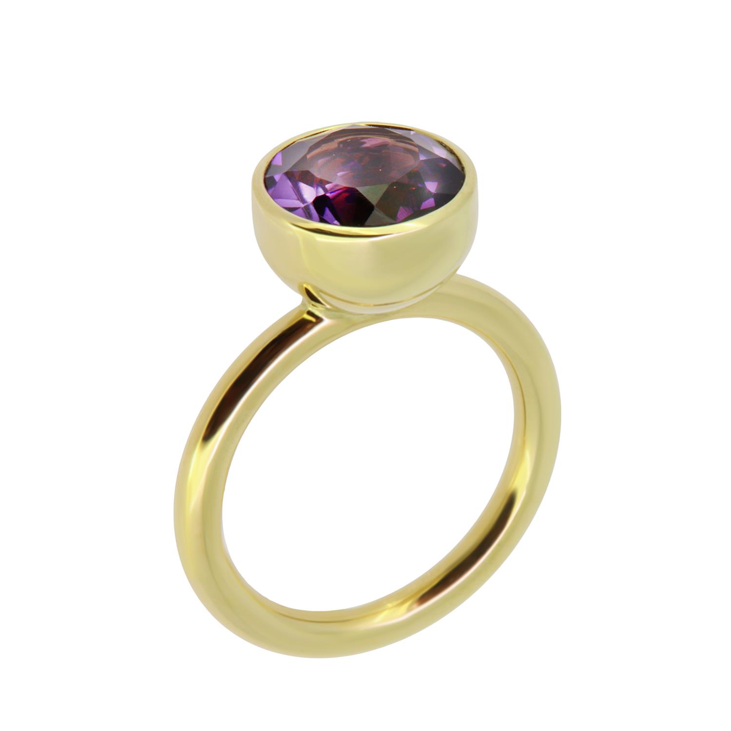 Ring Twiggy 10mm Amethyst 18K Gelbgold - Georg Spreng - 425spre10-2