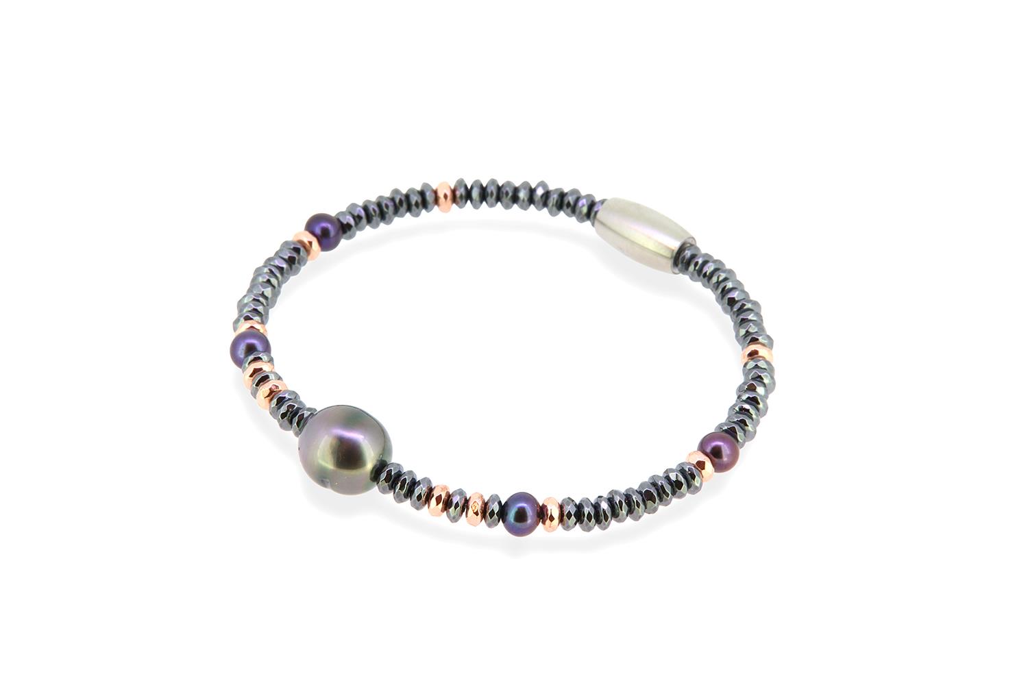 Armband Neight Hämatin Tahitiperlen - Monika Seitter - 525seit09-4