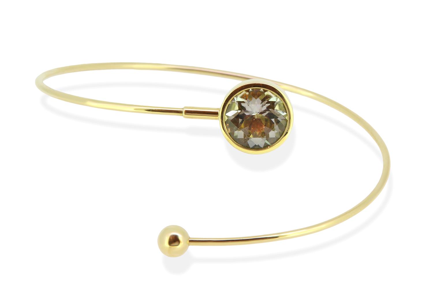 Armreif Blub Uno Citrin mint Gelbgold - Georg Spreng - 525spre10-1