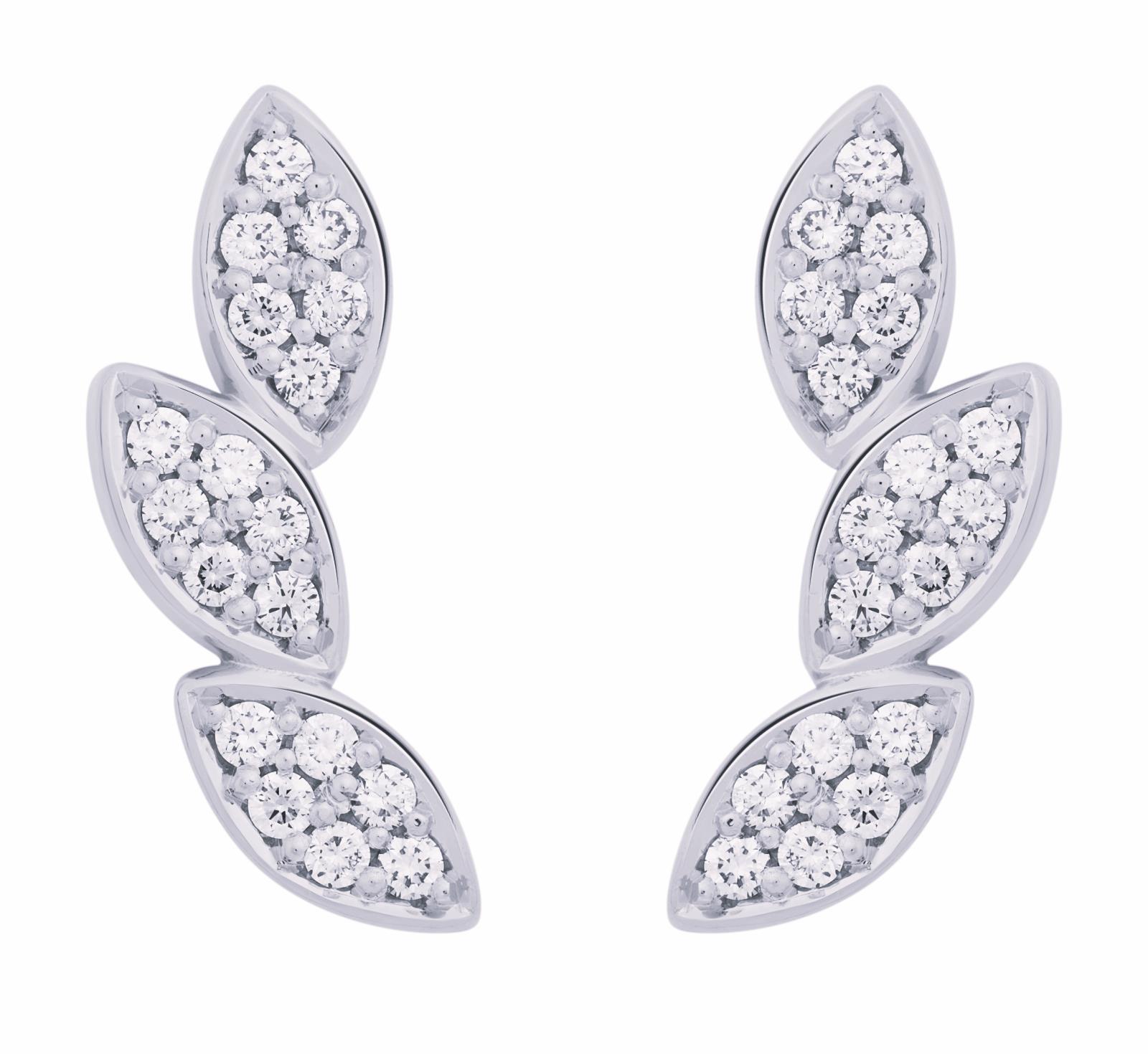 Ohrstecker Poppy 18K Weißgold Diamanten - Bron - 8OW4913BR