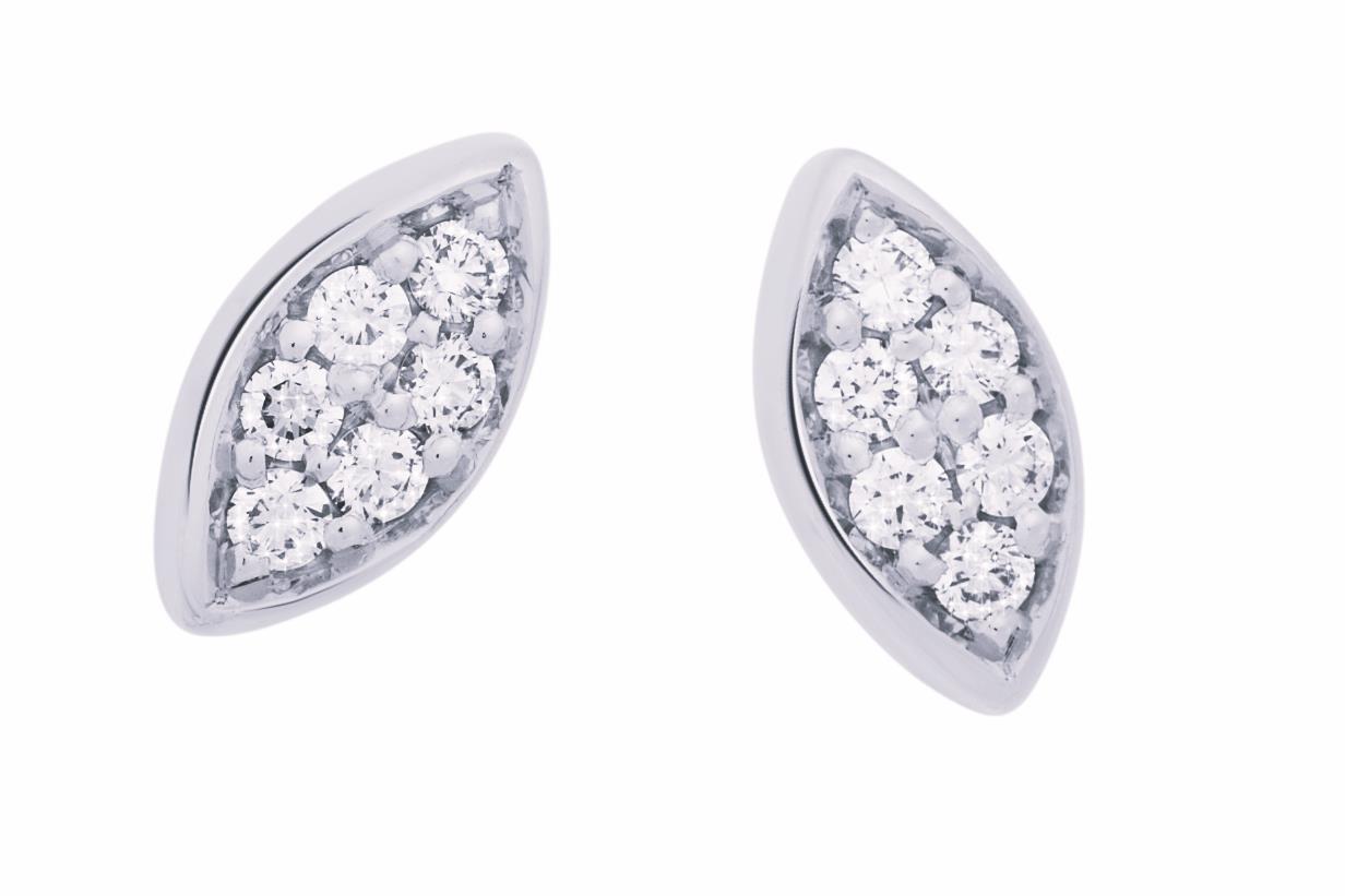 Ohrstecker Poppy 18K Weißgold Diamanten - Bron - 8OW4914BR