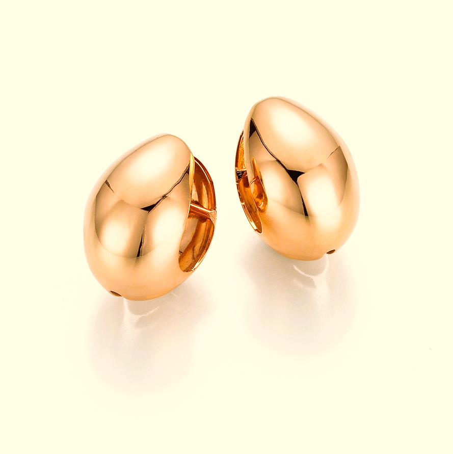 Creolen breit 18K Gelbgold - Clioro - 95253.7000