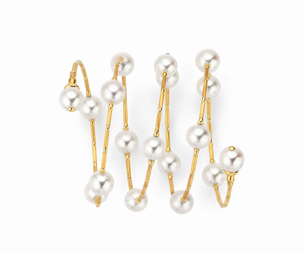 Armreif Akoya Perlen18K Gelbgold - Yana Nesper - AP66-7