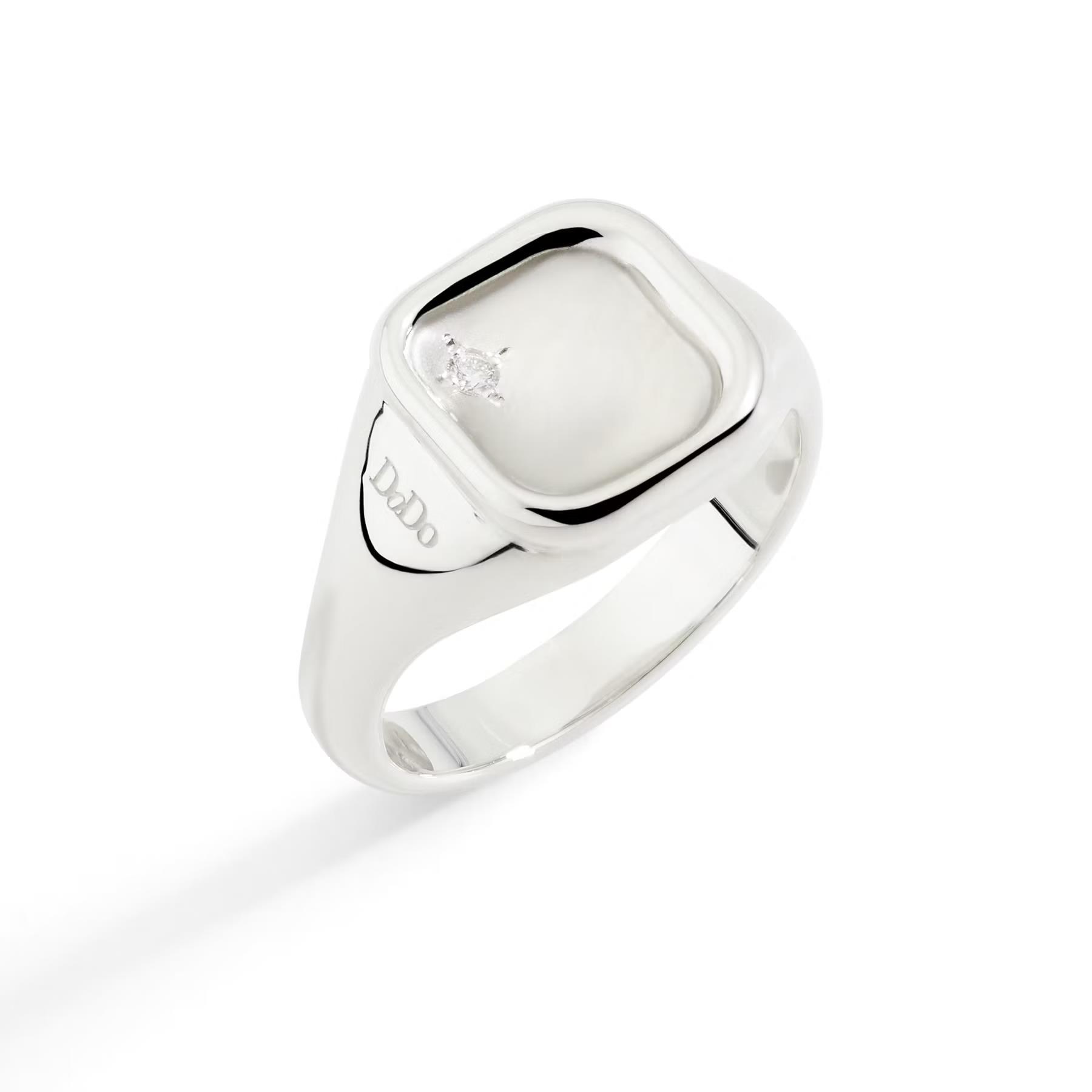 Ring Sigillio 925 Silber Diamant - Dodo - DAC5001SIGNEDB0AG