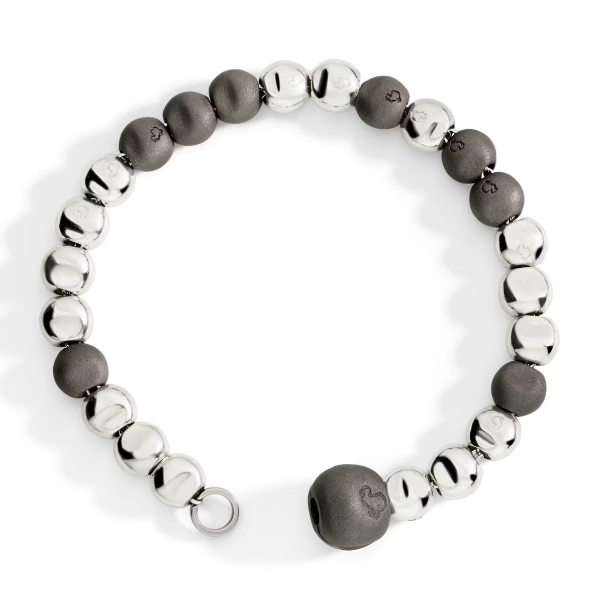 Armband Pepita 925 Silber Titan - Dodo - DBC5006PEPIT0AGTIXXL