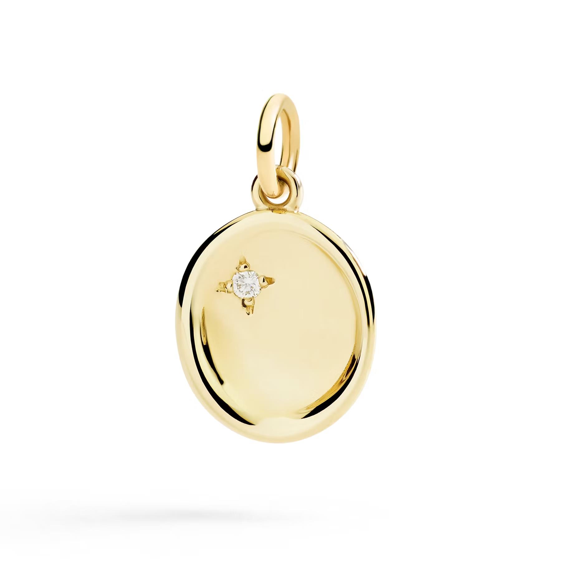 Anhänger Sigillo 9K Gelbgold Diamant - Dodo - DMC5020SIGNEDB09G