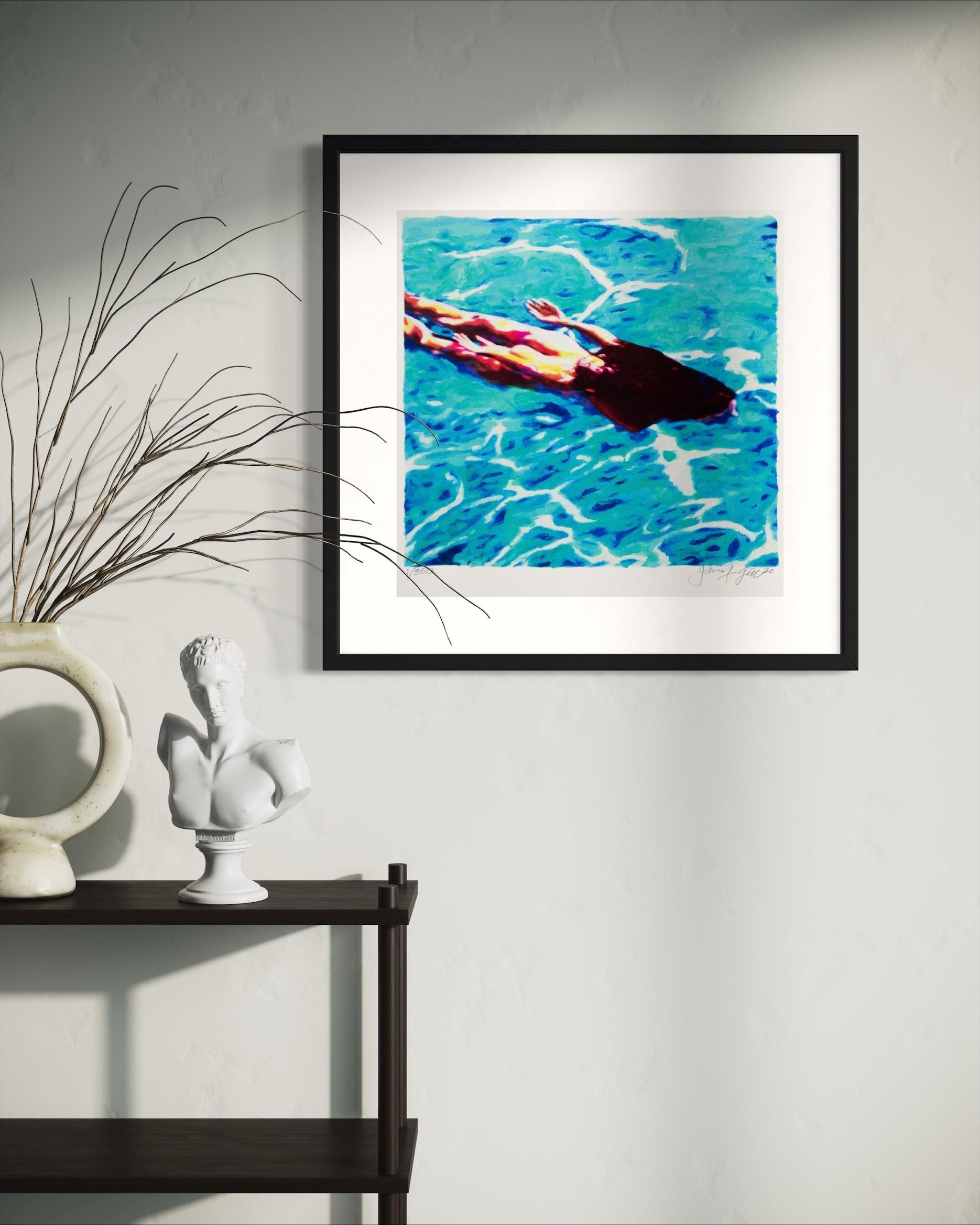 MINI WOMAN IN WATER 3 - Gill, James Francis - k-2509GIL02