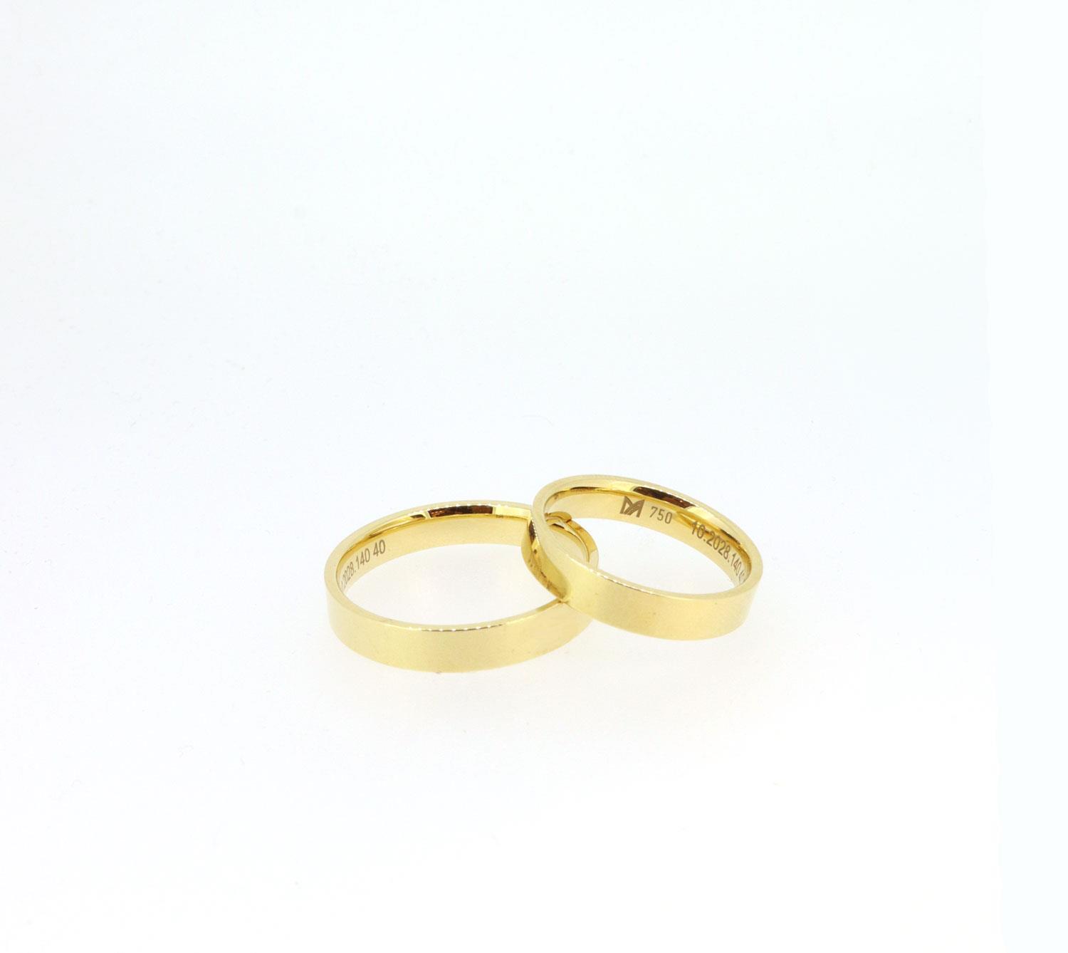 Trauringe Meister 18K Gelbgold - Meister - 10.2028.140