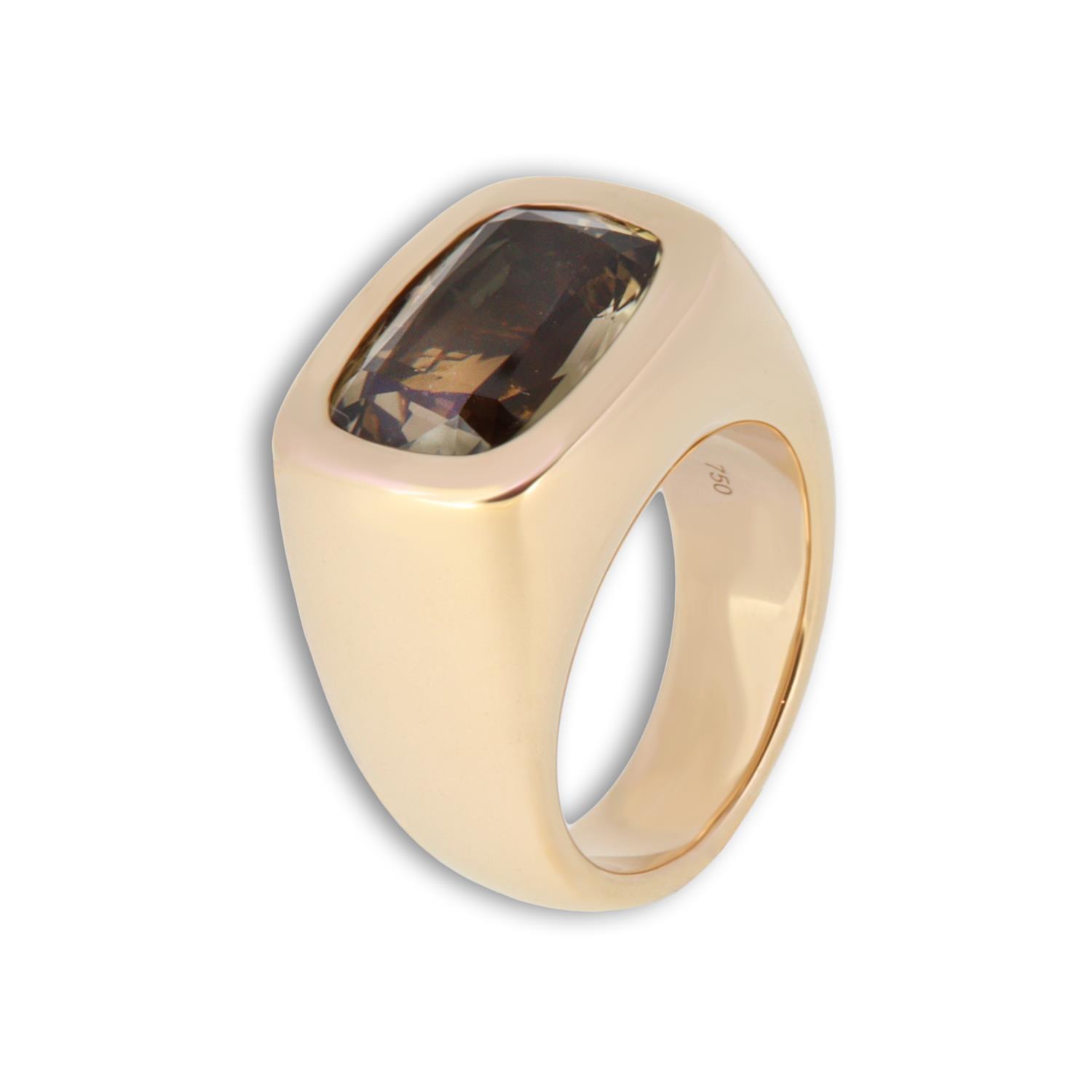 Ring Rauchquarz 18K Roségold - Scheffel - 304109RRQ