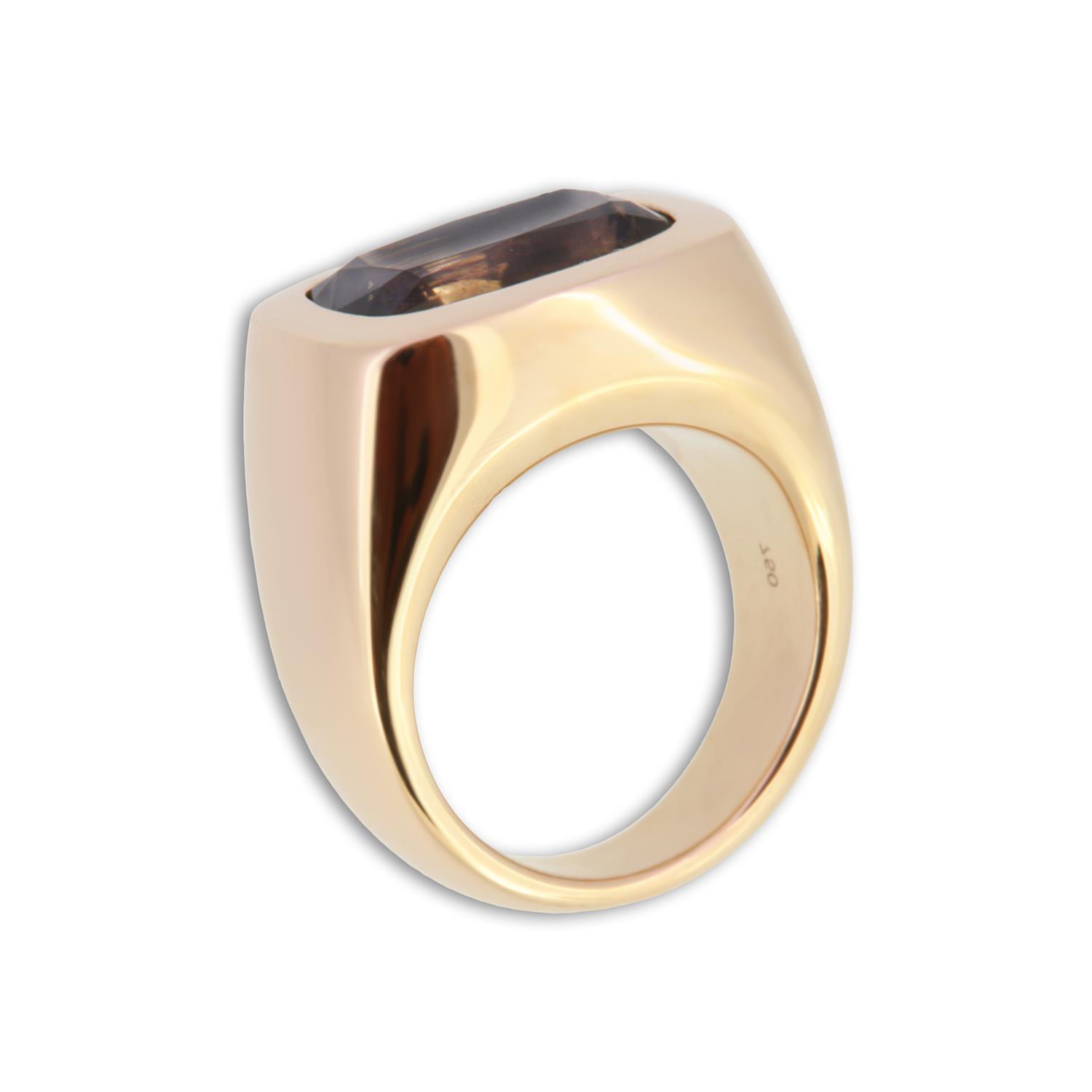 Ring Rauchquarz 18K Roségold - Scheffel - 304109RRQ