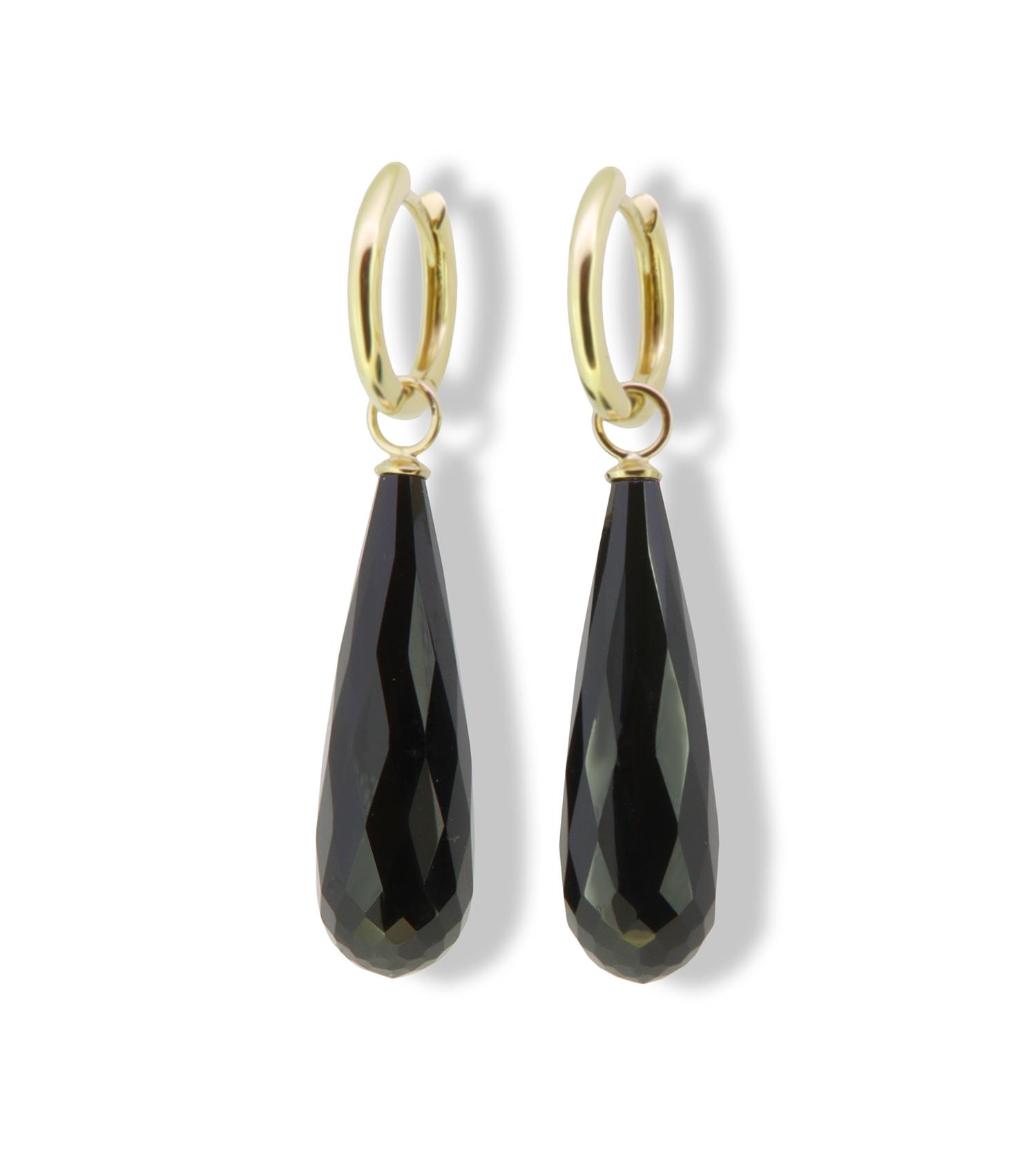 Einhänger Onyx Pampeln 18K Roségold - GalerieVoigt - 325stei11-3