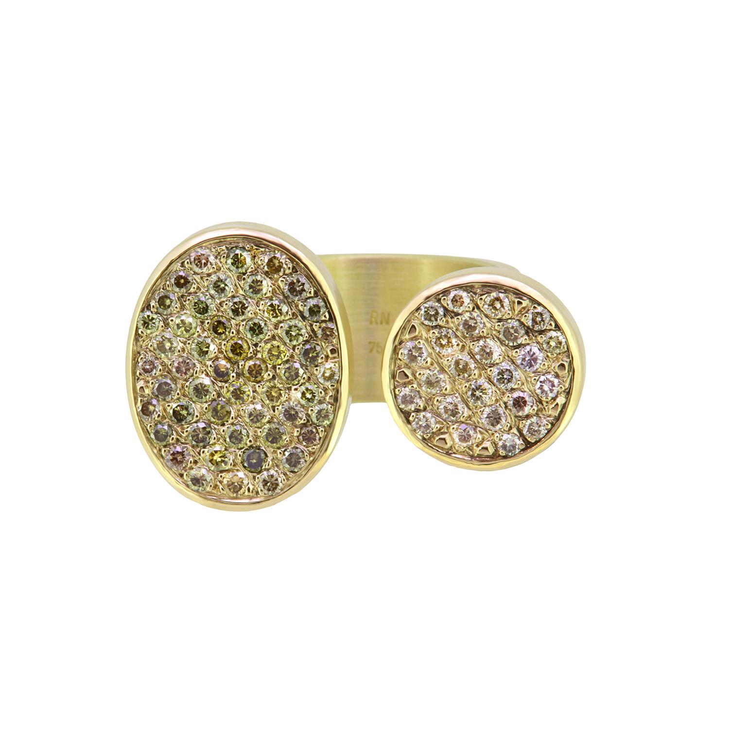 Ring 18K Gelbgold Diamanten - Individuelle Marken - 425naeh01-1