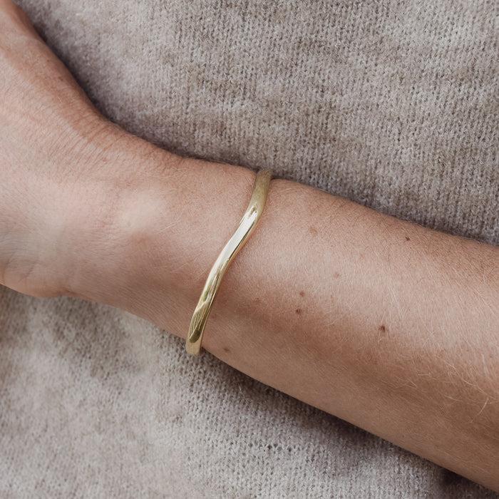 Armspange Closed medium 925 Silber vergoldet - Noen - 97119