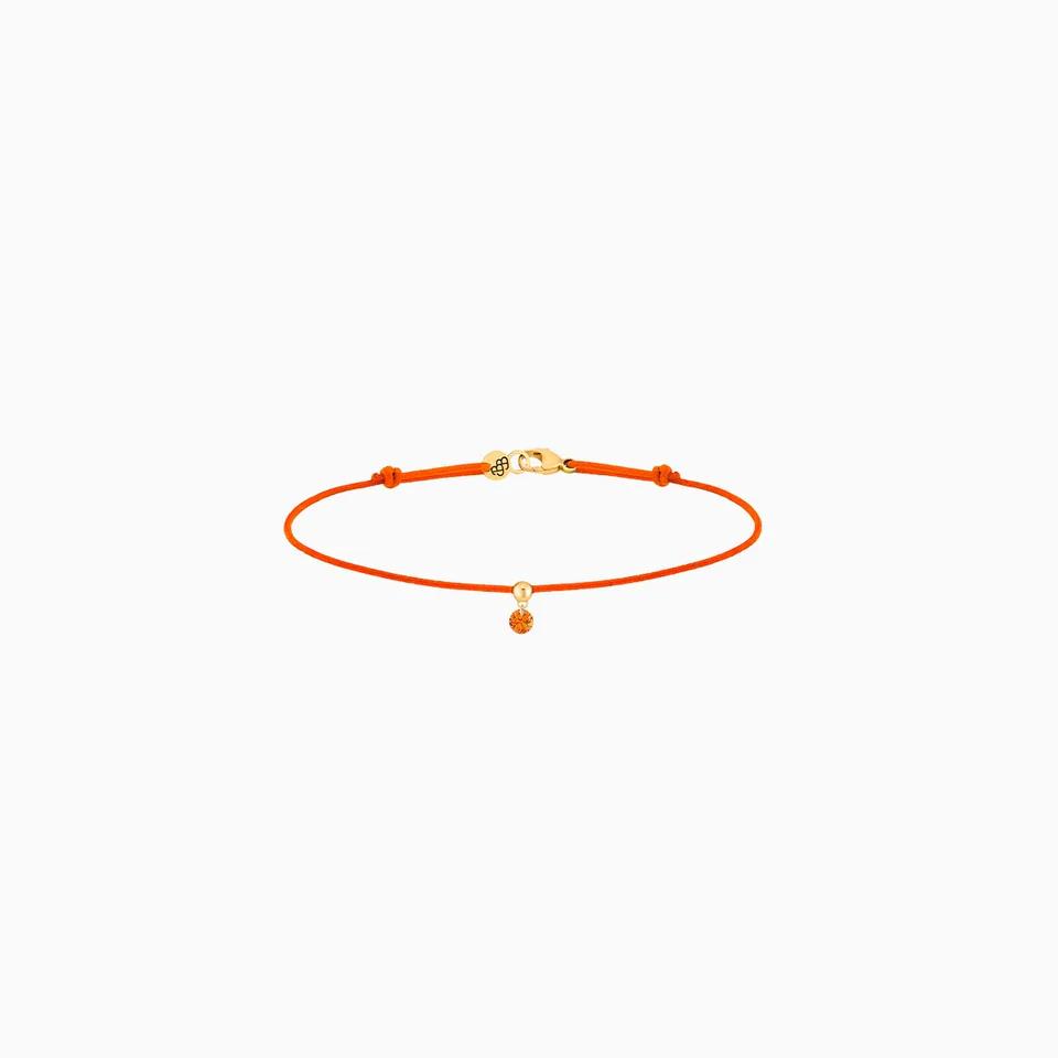 Armband Saphir orange 18K Gelbgold Band orange - La Brune et La Blonde - BC0011YGSAOR