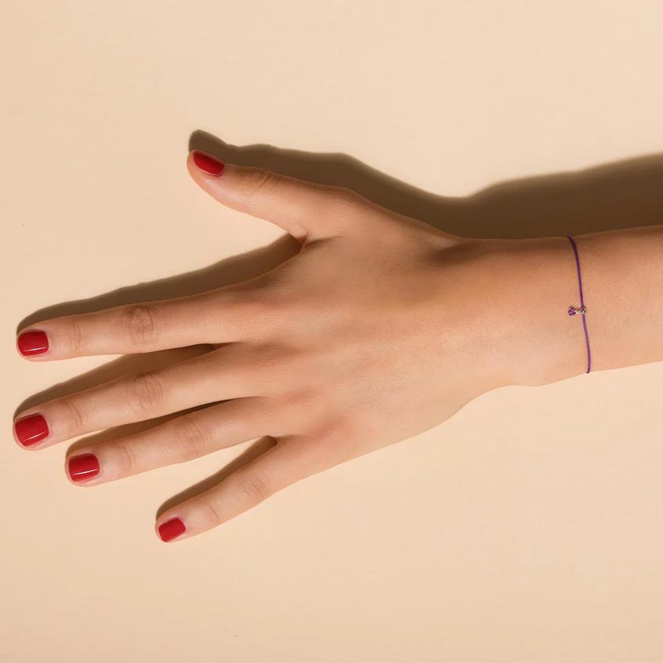 Armband Amethyst 18K Weißgold lila Band - La Brune et La Blonde - BC0012WGAMPU