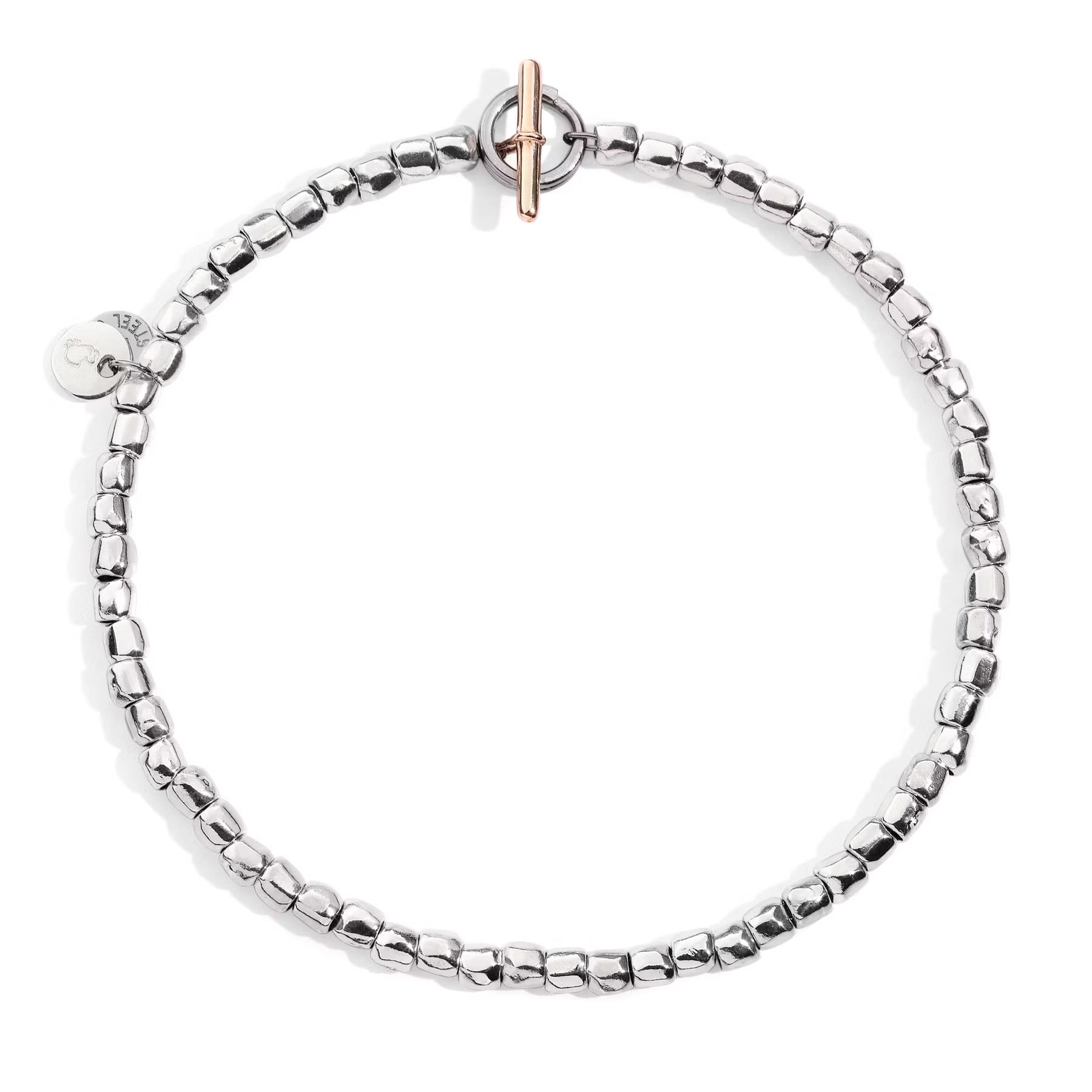 Armband Mini Granelli 925 Silber M - Dodo - DBC0002_GRANX_GAGMX_M