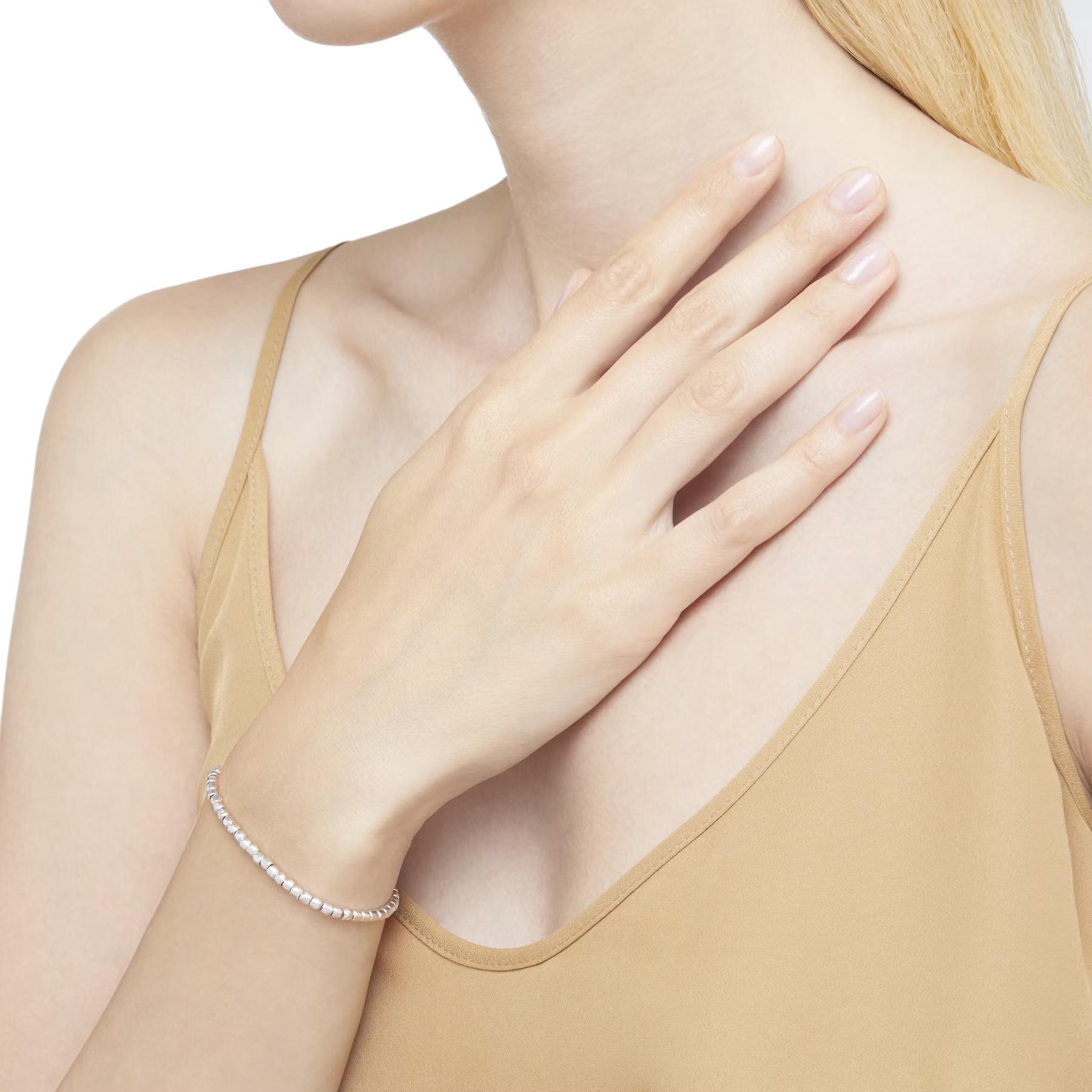 Armband Mini Granelli 925 Silber M - Dodo - DBC0002_GRANX_GAGMX_M