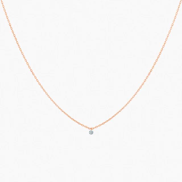 Kette 360° 0,07ct Diamant 18K Roségold - La Brune et La Blonde - PE0020PGDI