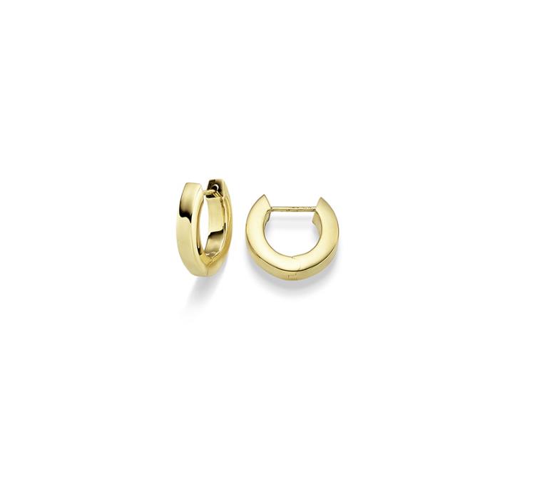 Creolen 4-kant 4mm 14K Gelbgold - GalerieVoigt - S421.00702.1