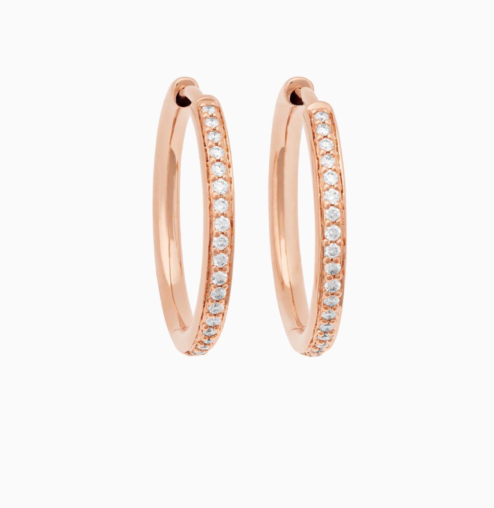 Creolen Lux Brillanten 18K Roségold - Bron - 7OR477920BR