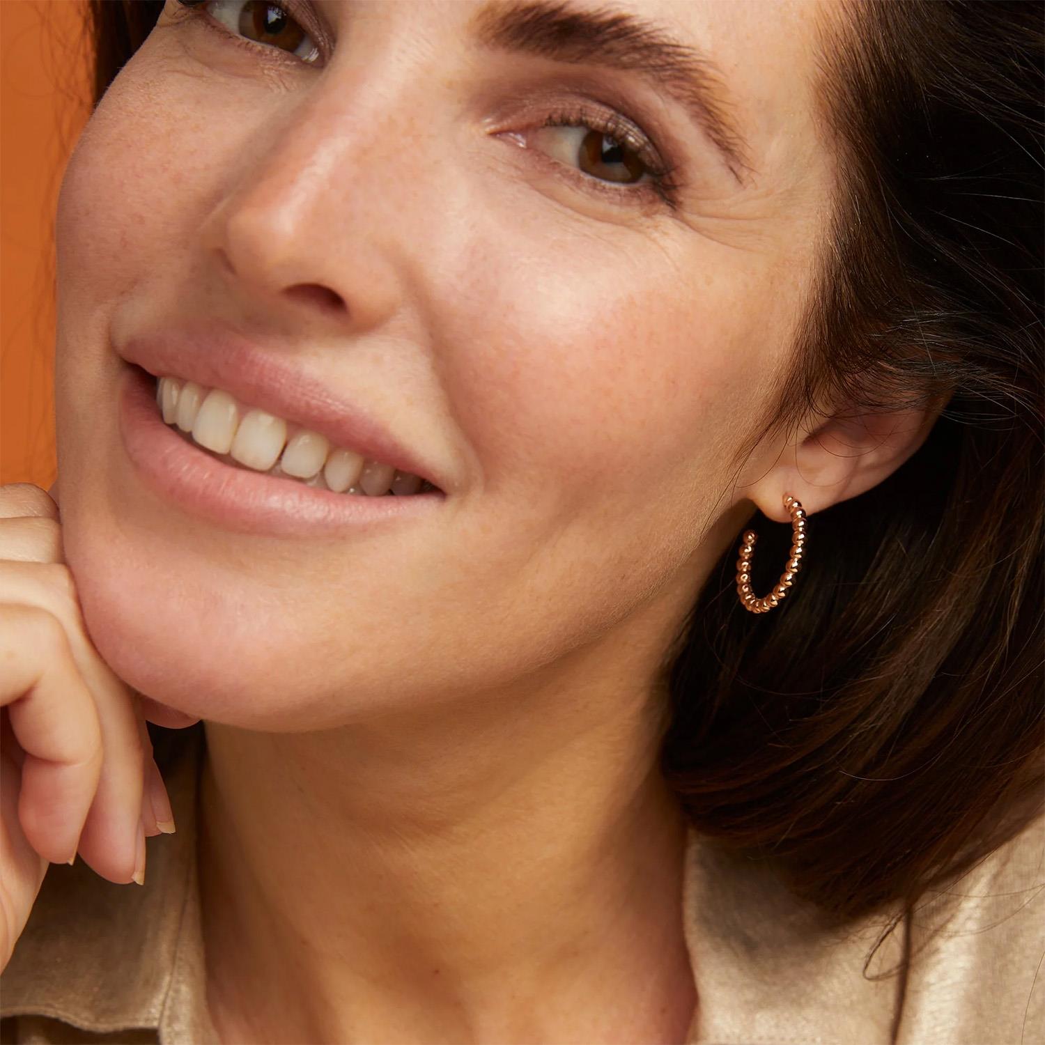 Creolen Lux 20mm 18K Roségold - Bron - 7OR4826