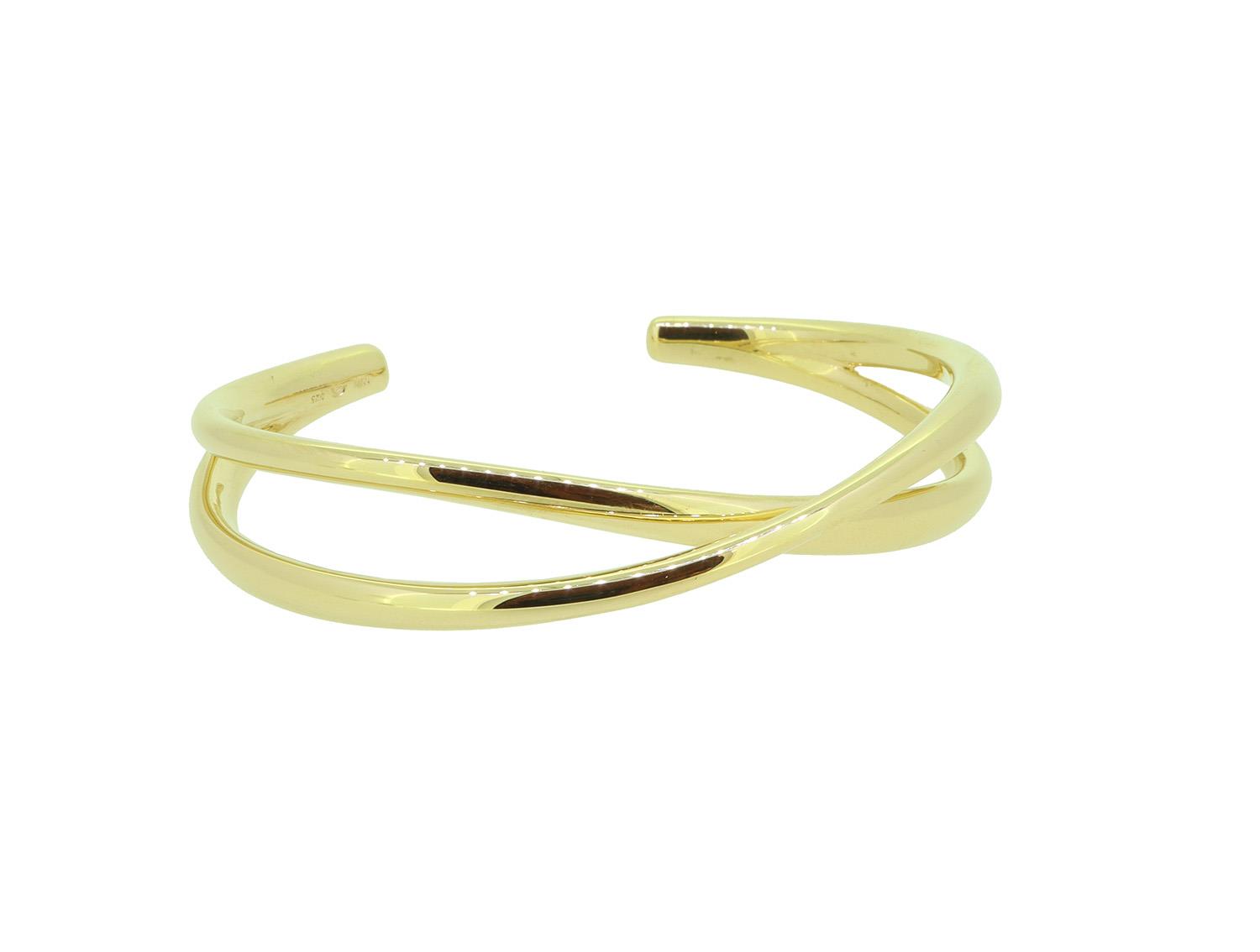 Armspange Closed cross 925 Silber Gold plattiert - Noen - 97120