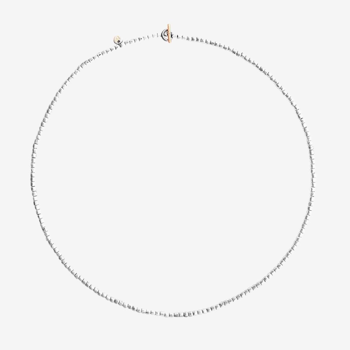 Kette Granelli mini 46 Silber - Dodo - DCC3005_GRANX_GAGMX_46