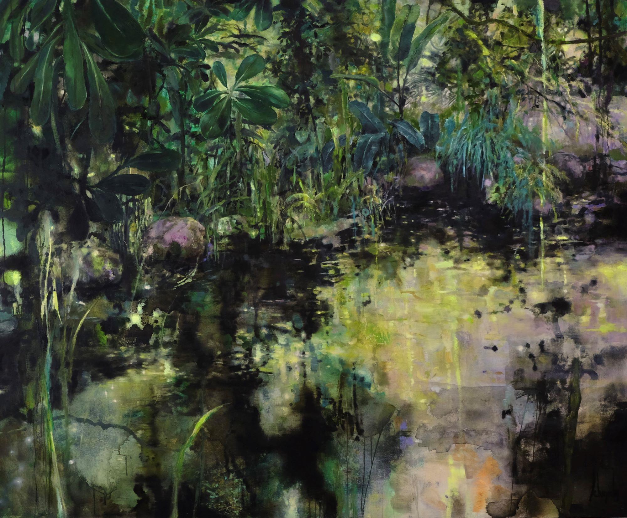 In the shade of her lush garden - Schapals, Carola - k-2512CS04