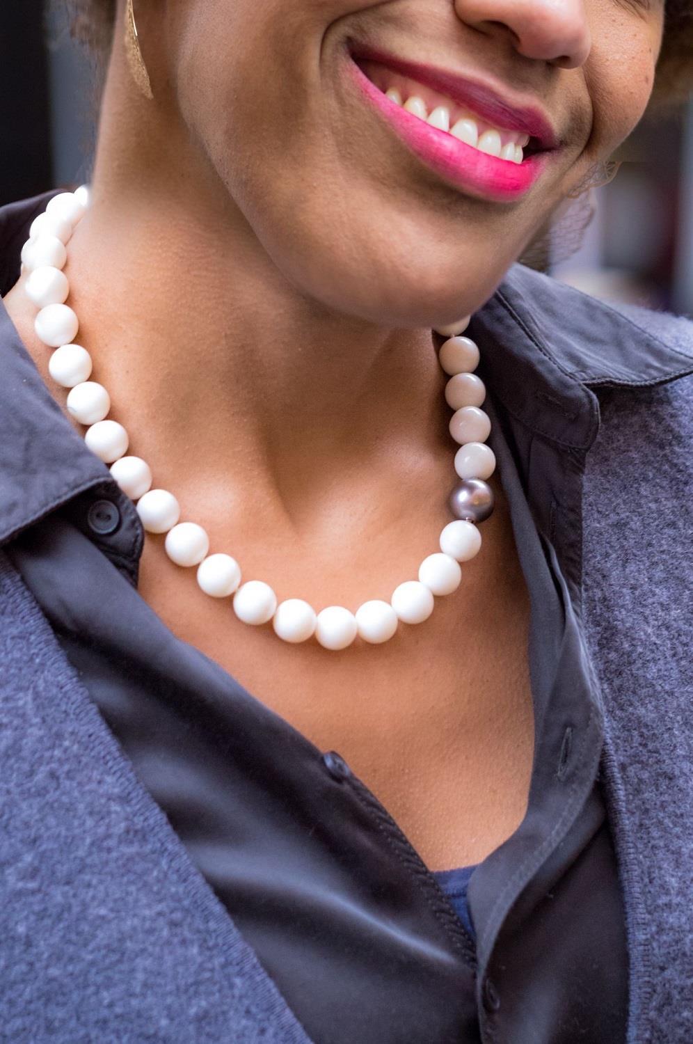 Collier Weiße Koralle - GalerieVoigt - 106dare11-1