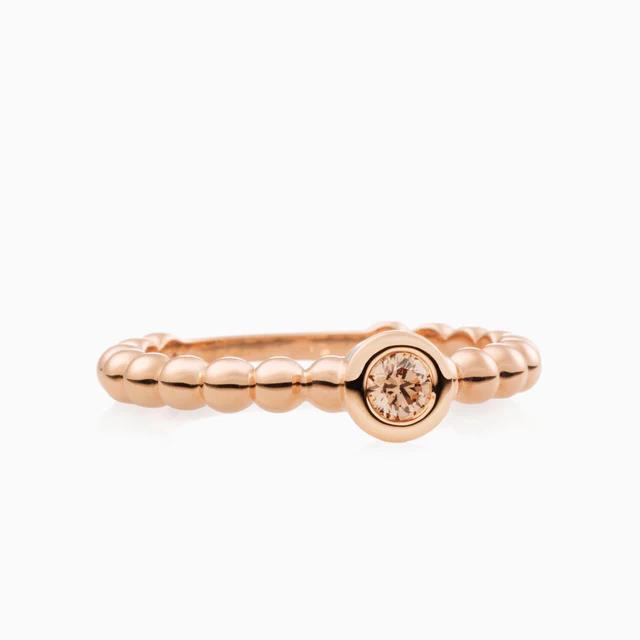Ring Joy 18K Roségold mit champagner Brillant -  - 8RR4785CBR