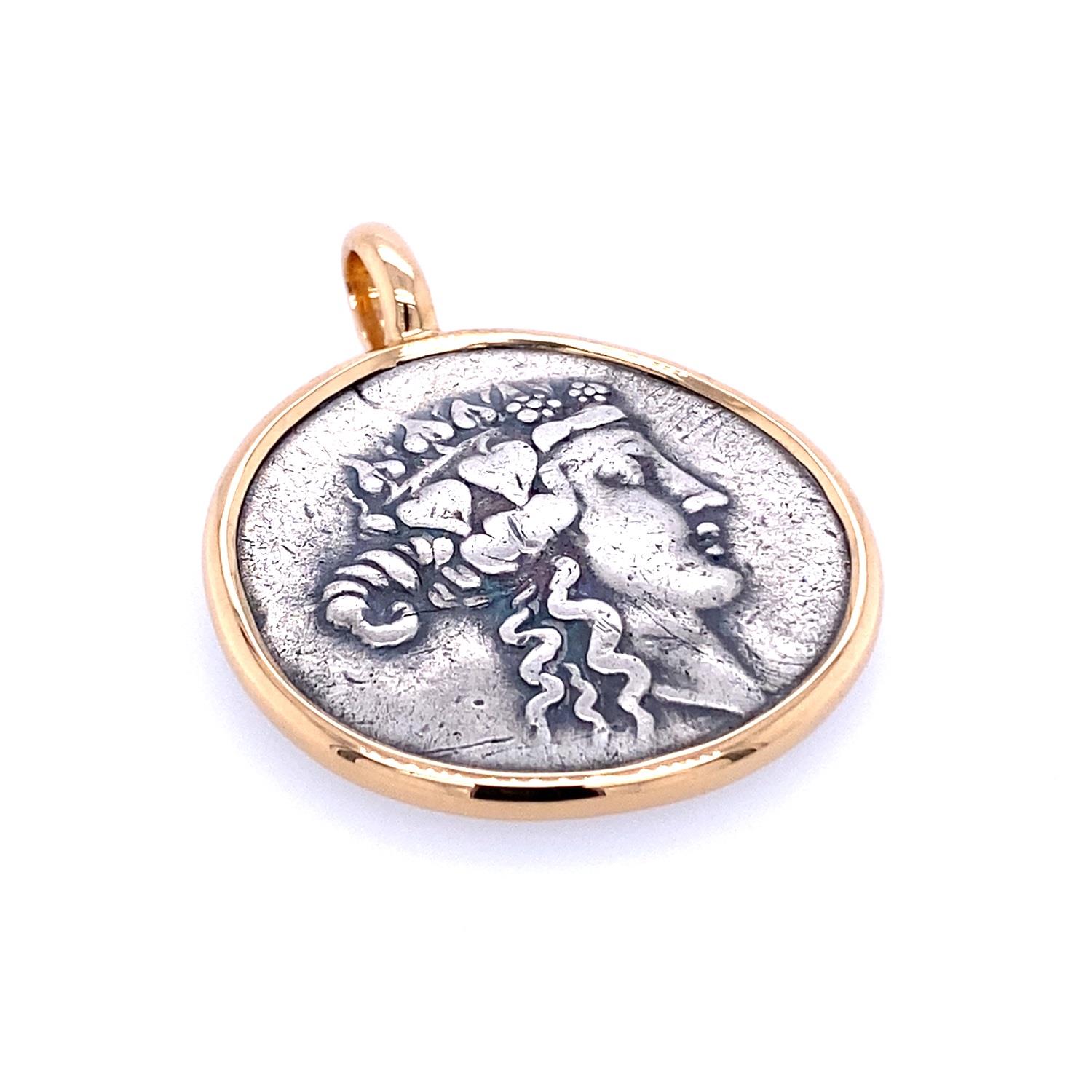 Anhänger Münze Dionysos Roségold - TwentyTen - 12486