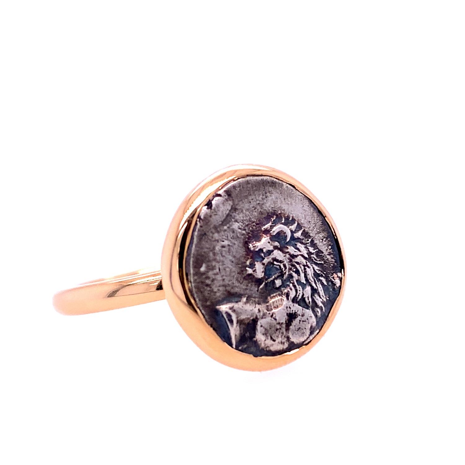 Ring Münze Löwe 18K Roségold - TwentyTen - 12885