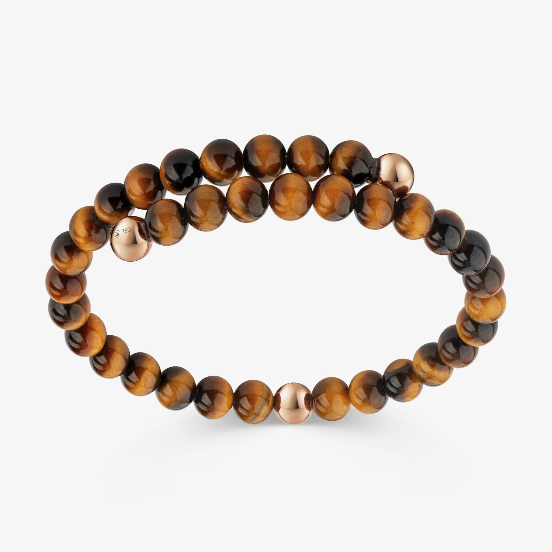 Armreif Rondello Tigerauge 18K Roségold - Emil Kraus - 27.00.RF3KG6.T-60