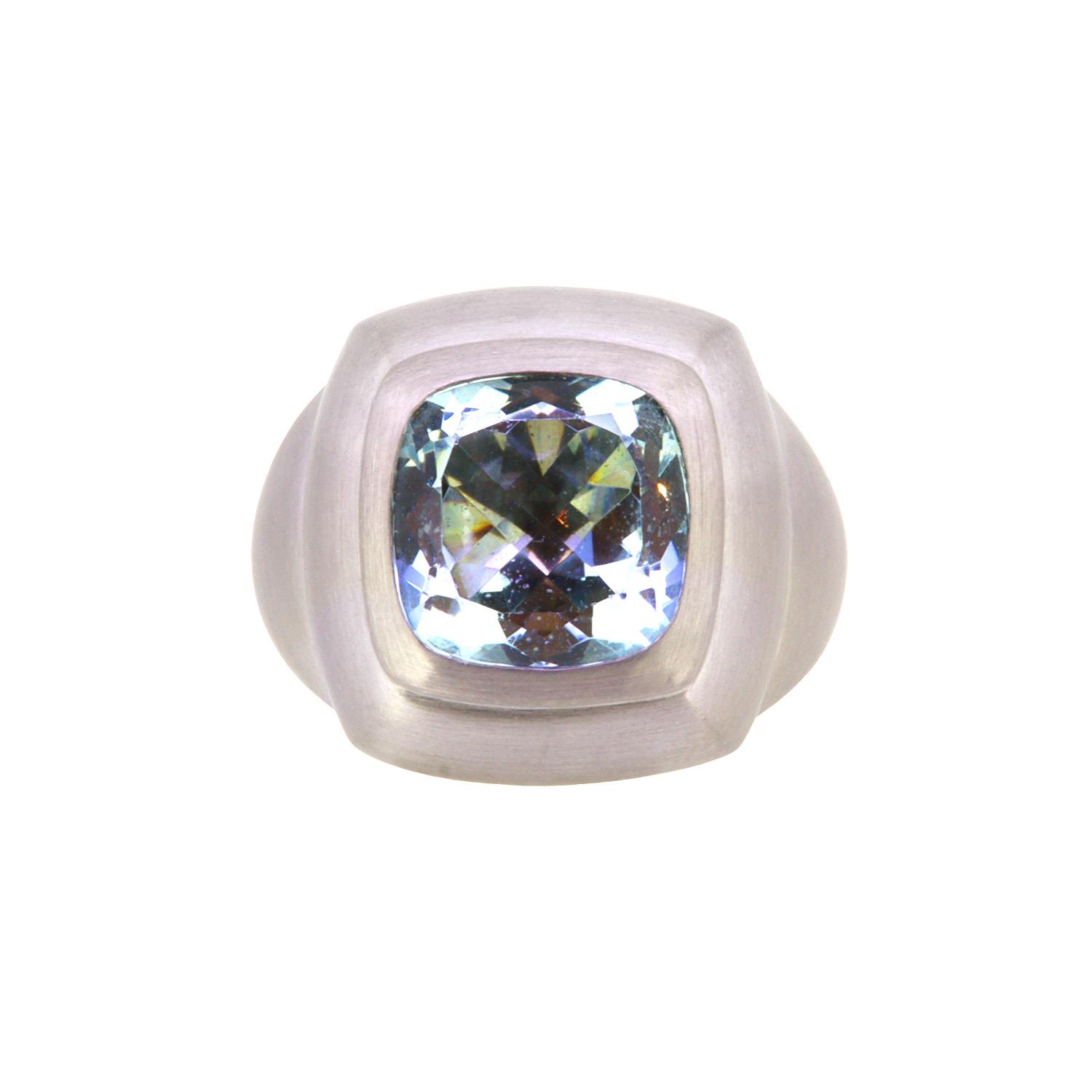 Ring Aquamarin 18K Weißgold - Schmuck Portfolio - 425hell01-3