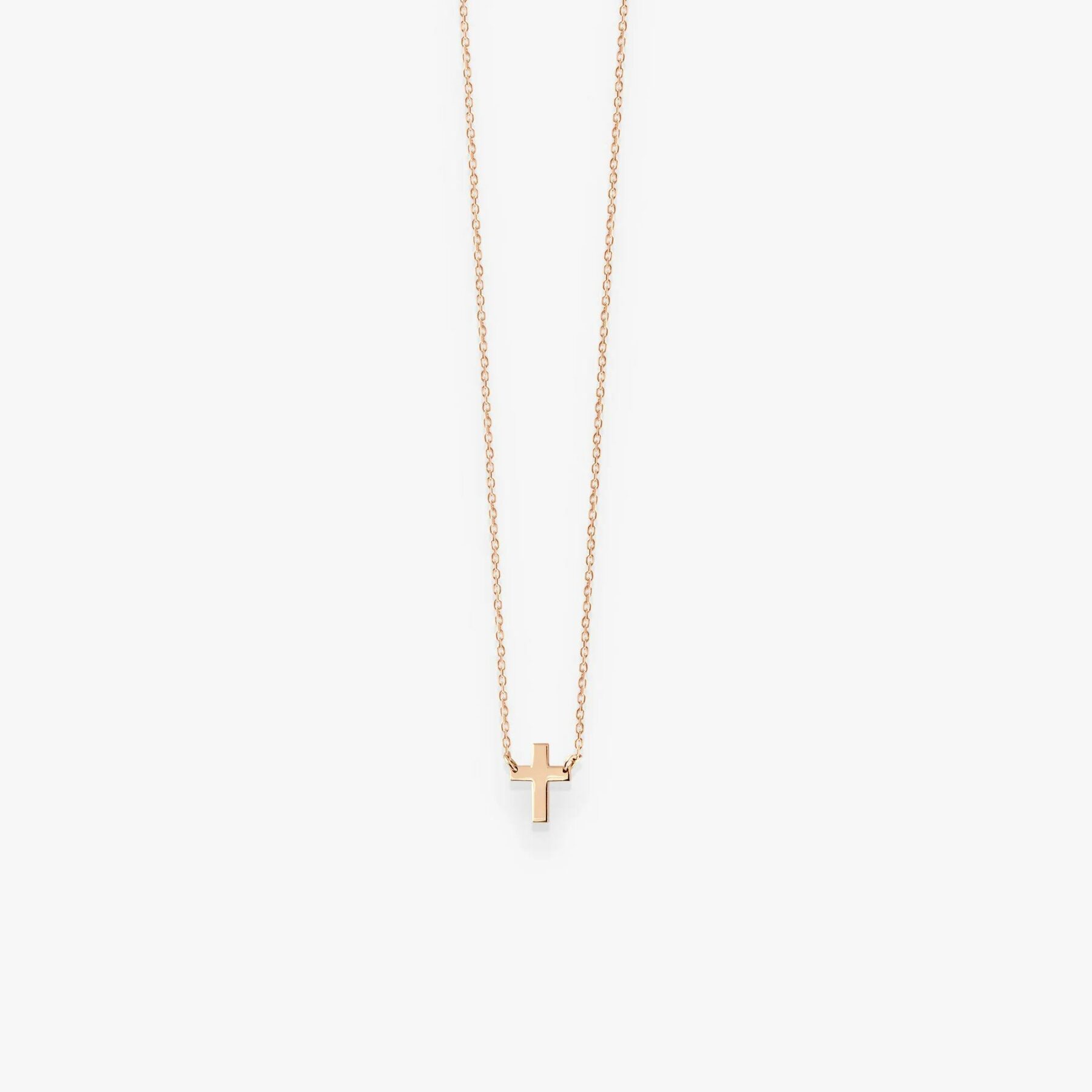 Kette Teresa Kreuz 18K Roségold - vanrycke - CT1R0-01