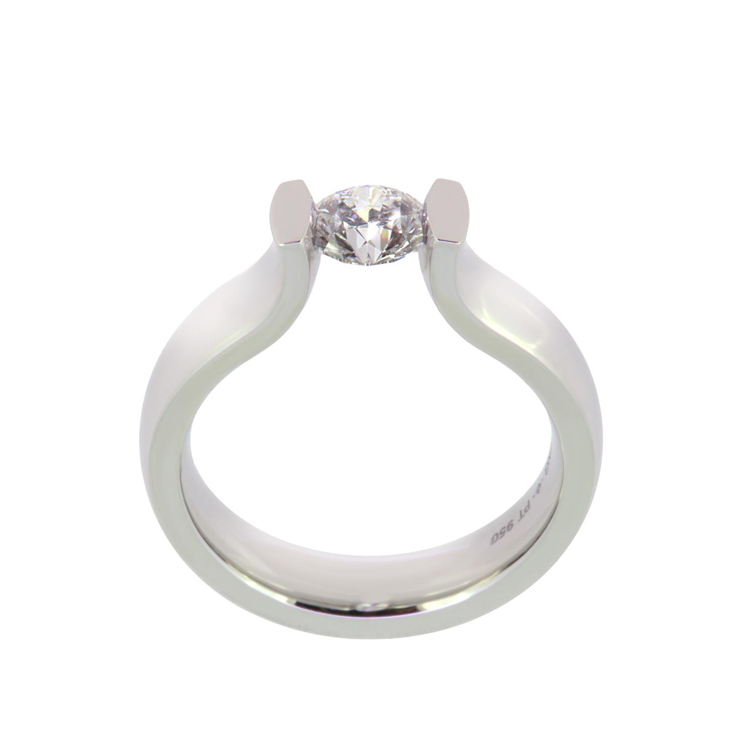 Spannring Lucia Highlights Platin Brillant 0,72ct - Niessing - N341921pt0,72