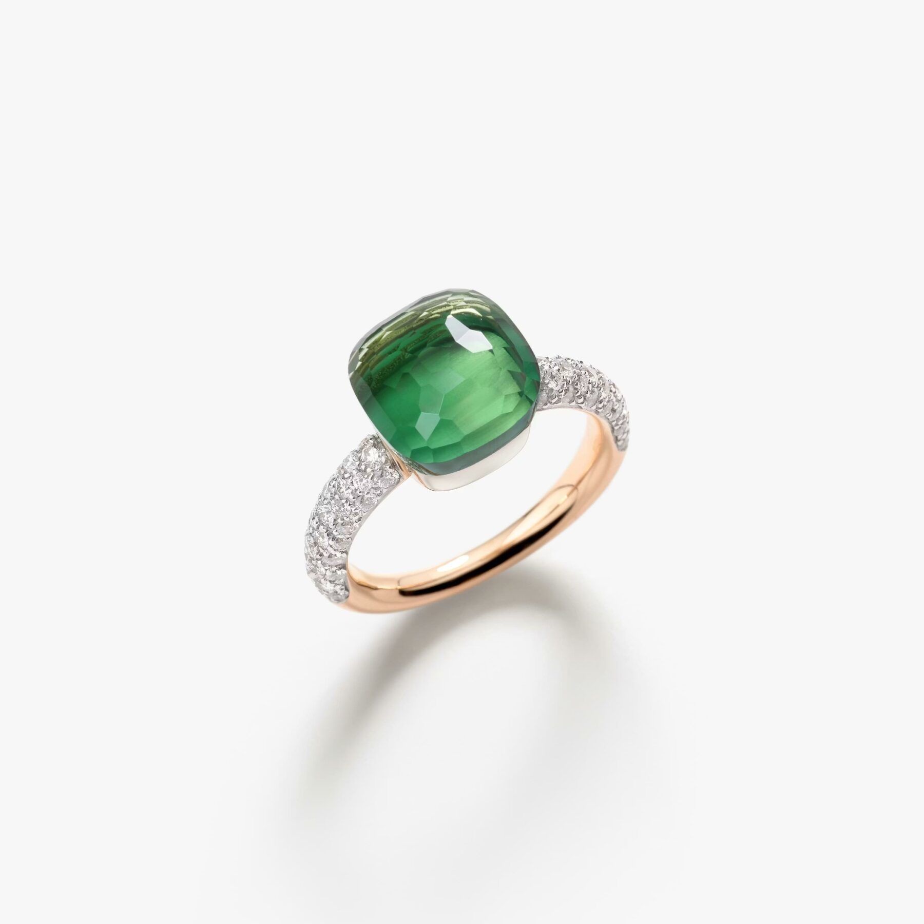 Ring Nudo Classic Prasiolith Diamanten - Pomellato - PAC0040O6WHRBPAAV