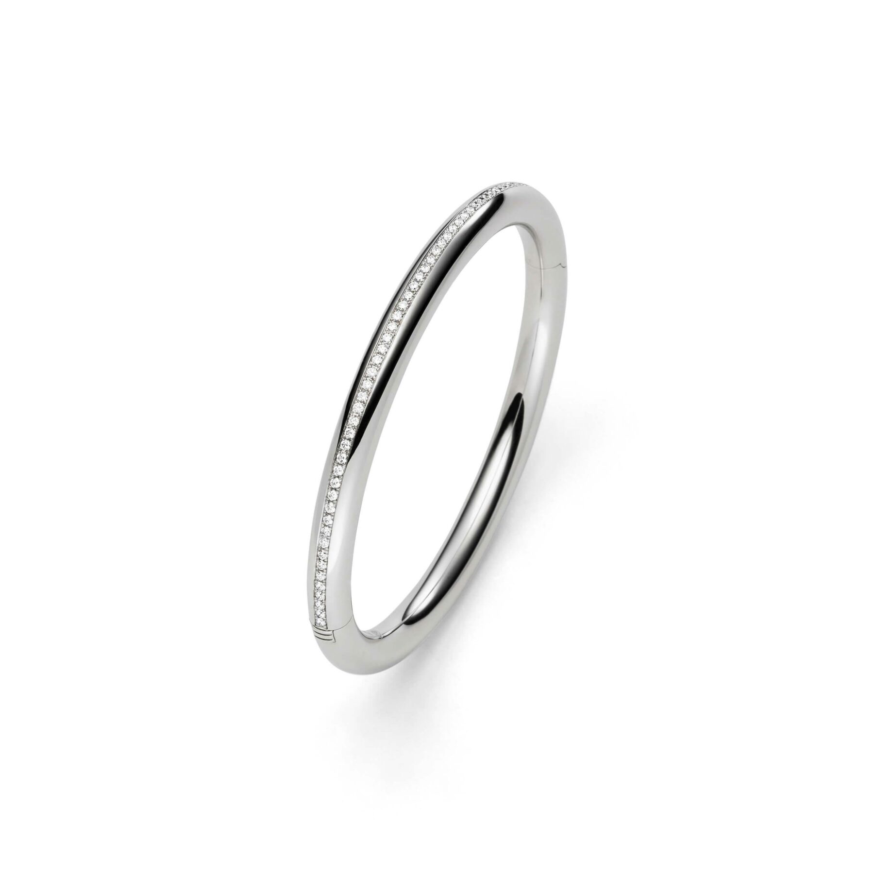 Armreif rund 18K Weißgold - IsabelleFa - 02024/06/1BRi