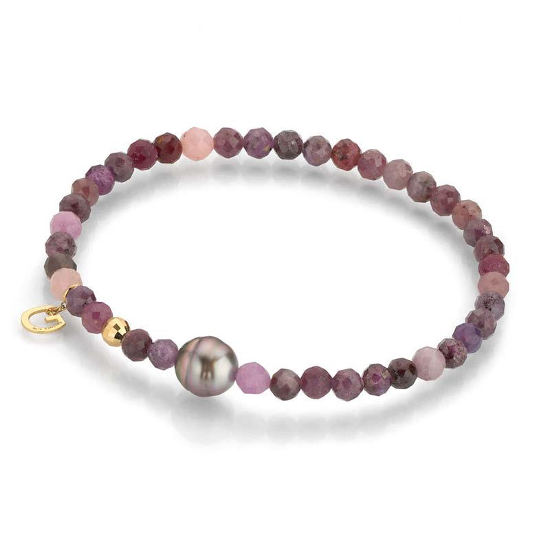 Armband Safire rosa Tahitiperle 18K Gelbgold - Gellner - 2-81726-01