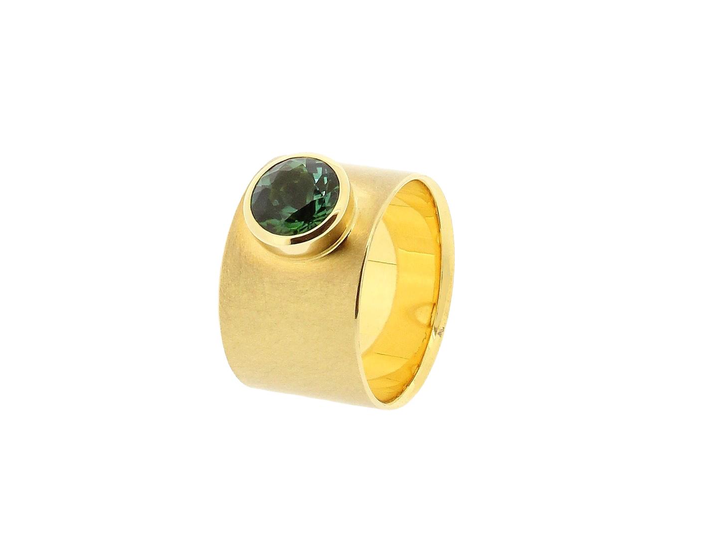Ring Piggy Turmalin grün 18K Gelbgold - Georg Spreng - 414spre07-10