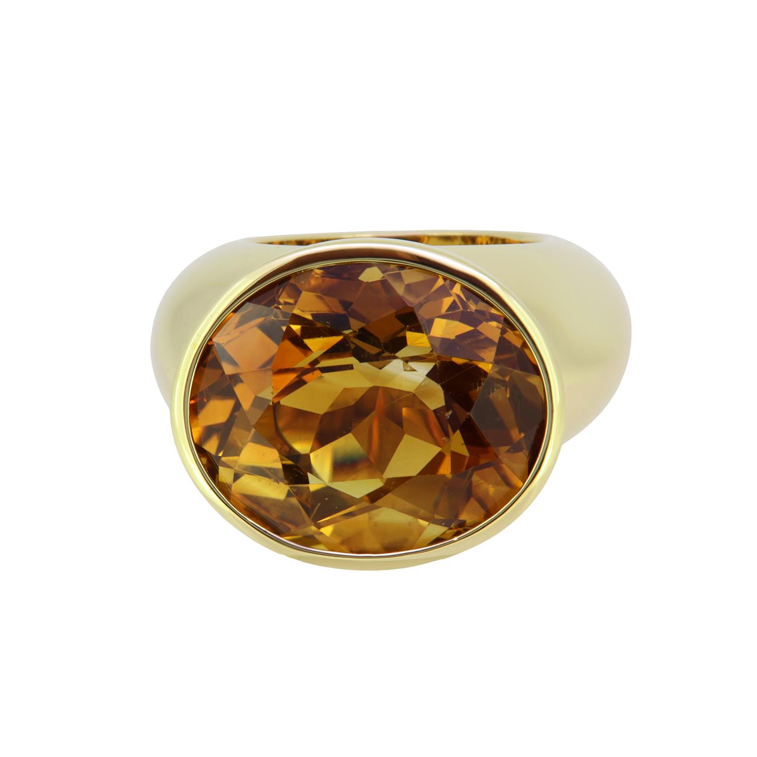 Ring Citrin 18K Gelbgold - Individuelle Marken - 425zimm01-1